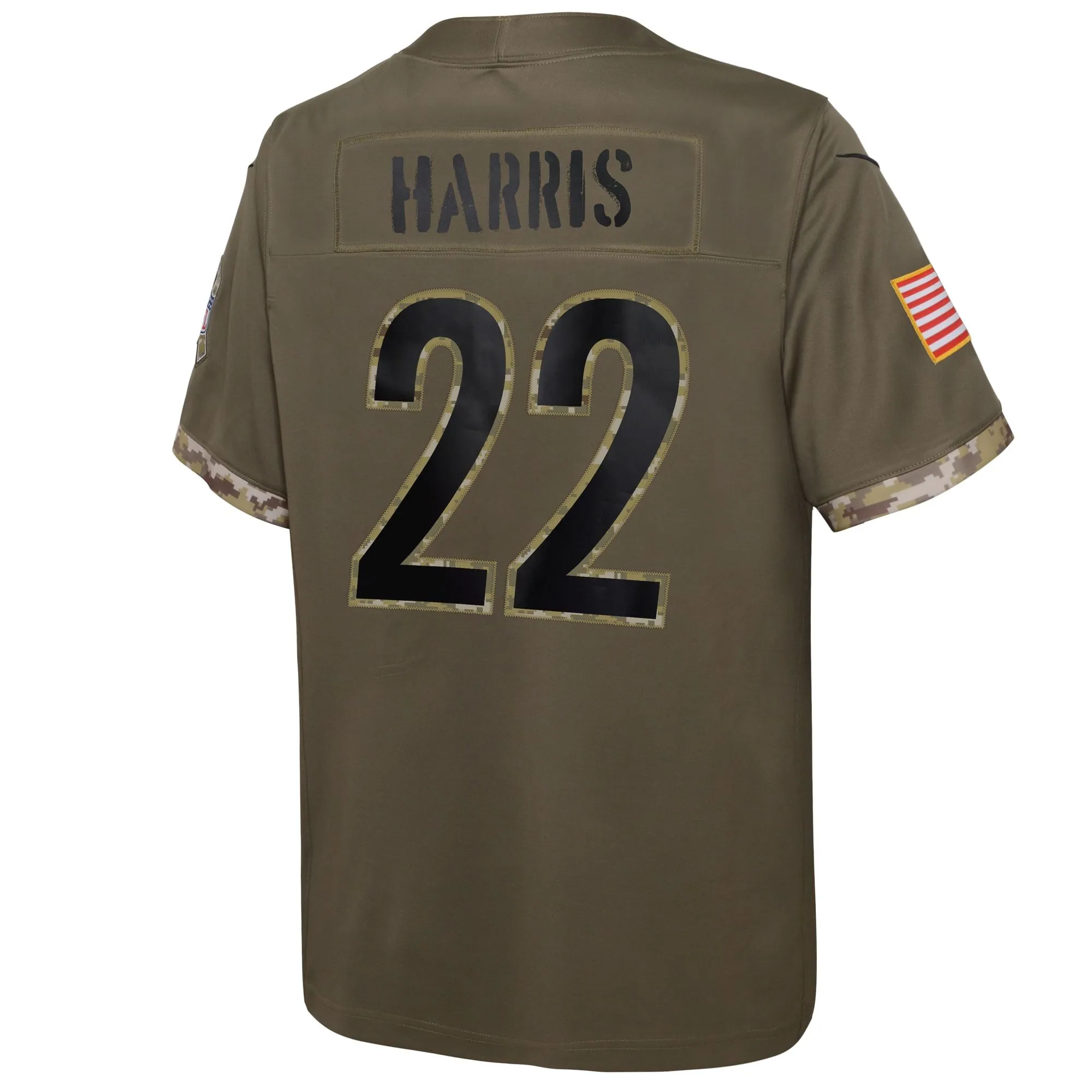 Najee Harris Pittsburgh Steelers  Youth 2022 Salute To Service Player Limited Jersey - Olive