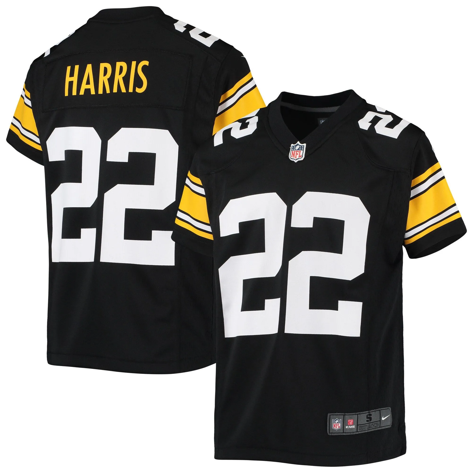 Najee Harris Pittsburgh Steelers  Youth Game Jersey - Black