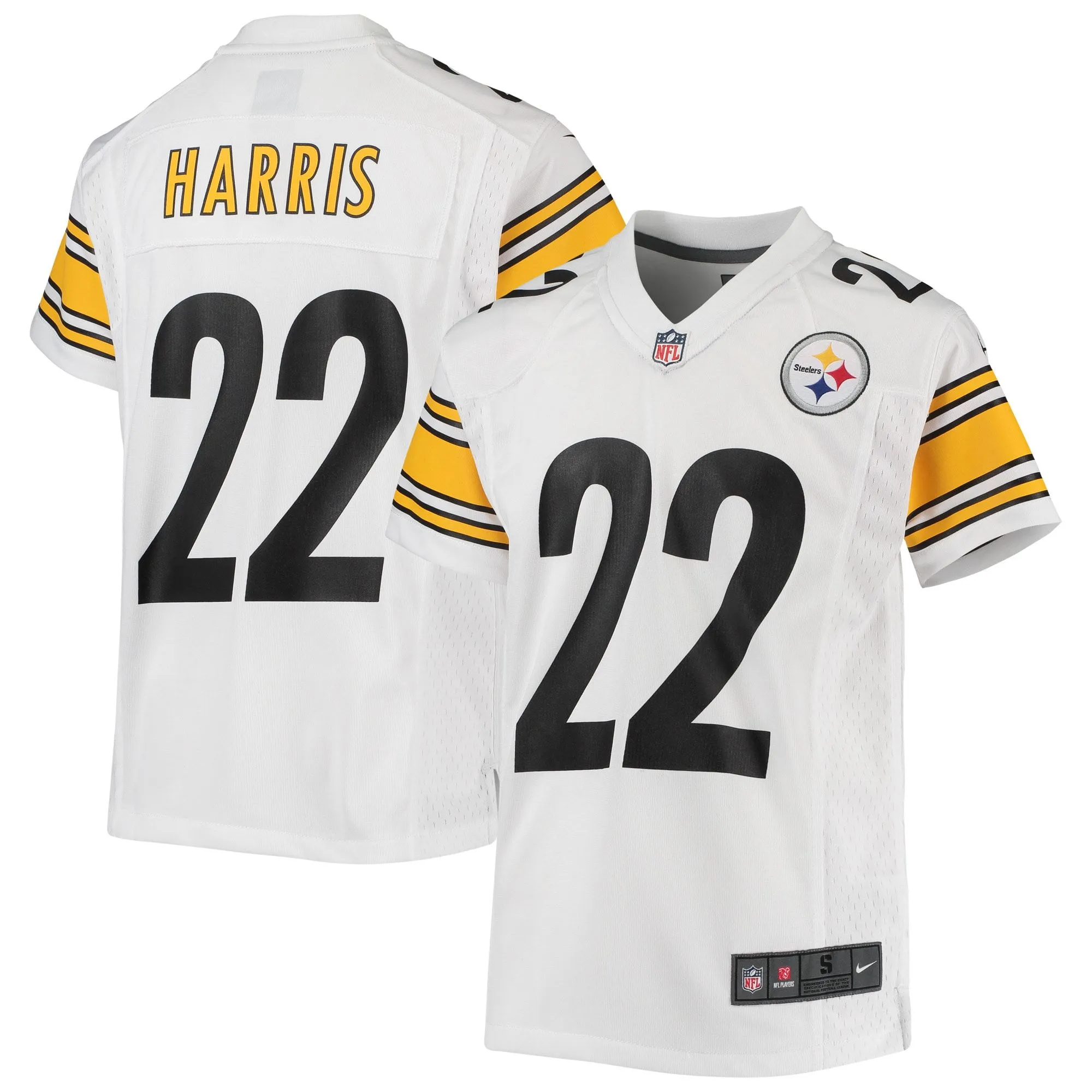 Najee Harris Pittsburgh Steelers  Youth Game Jersey - White