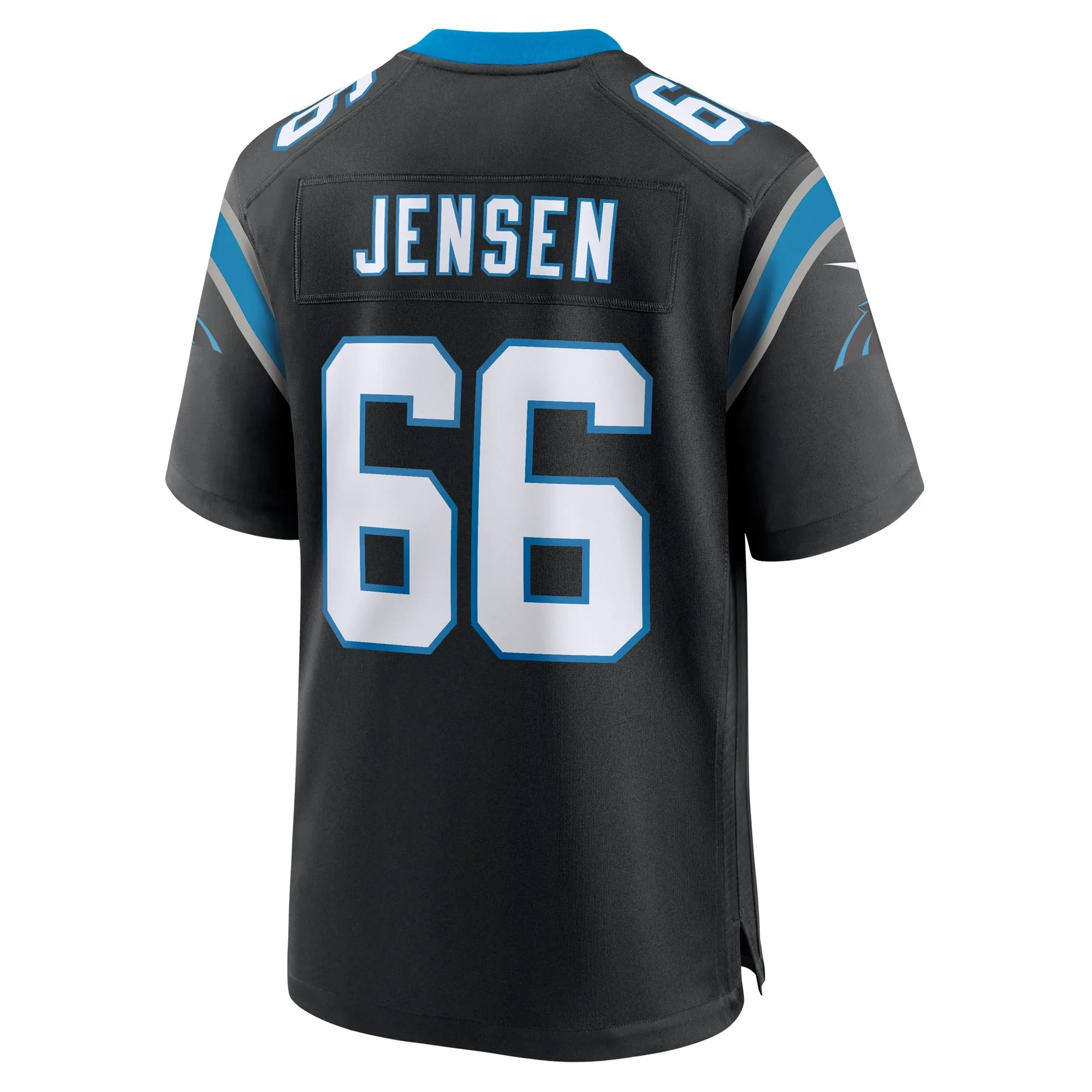 Nash Jensen Carolina Panthers  Team Game Jersey -  Black