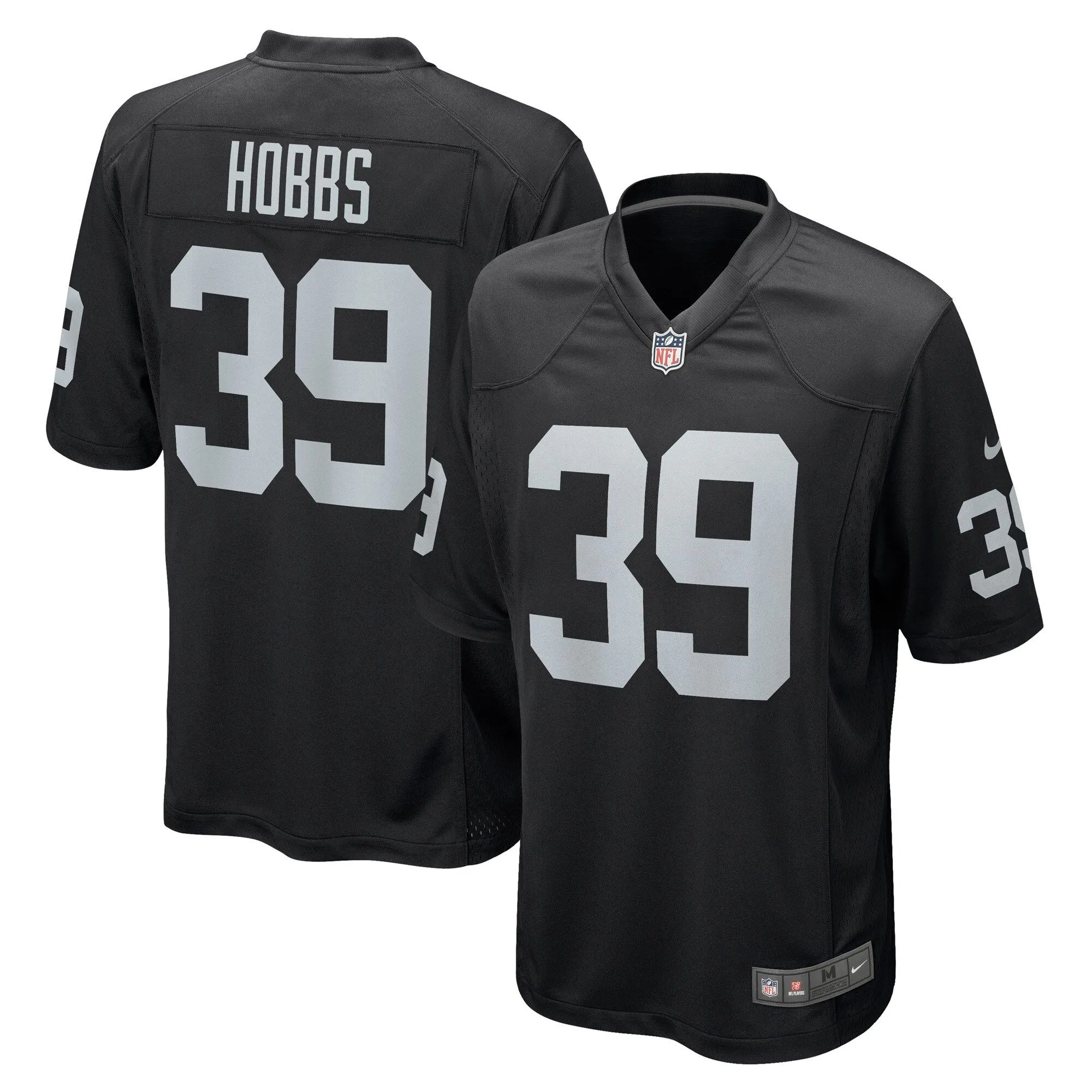 Nate Hobbs Las Vegas Raiders  Game Jersey - Black