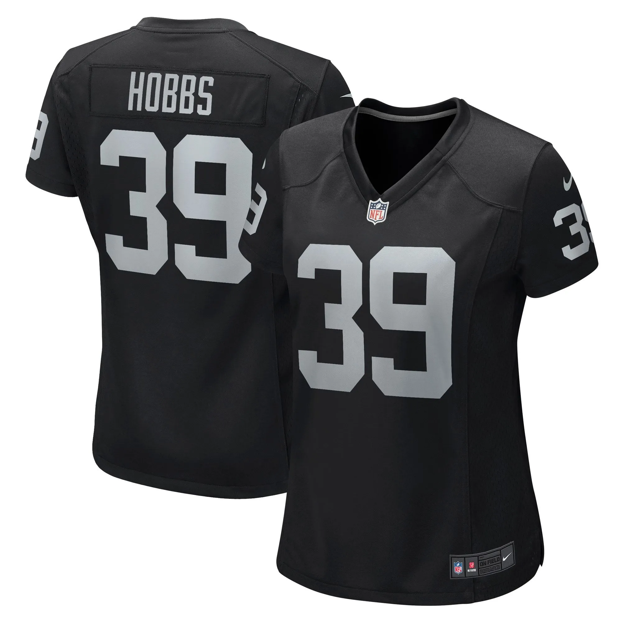 Nate Hobbs Las Vegas Raiders  Women's Game Jersey - Black