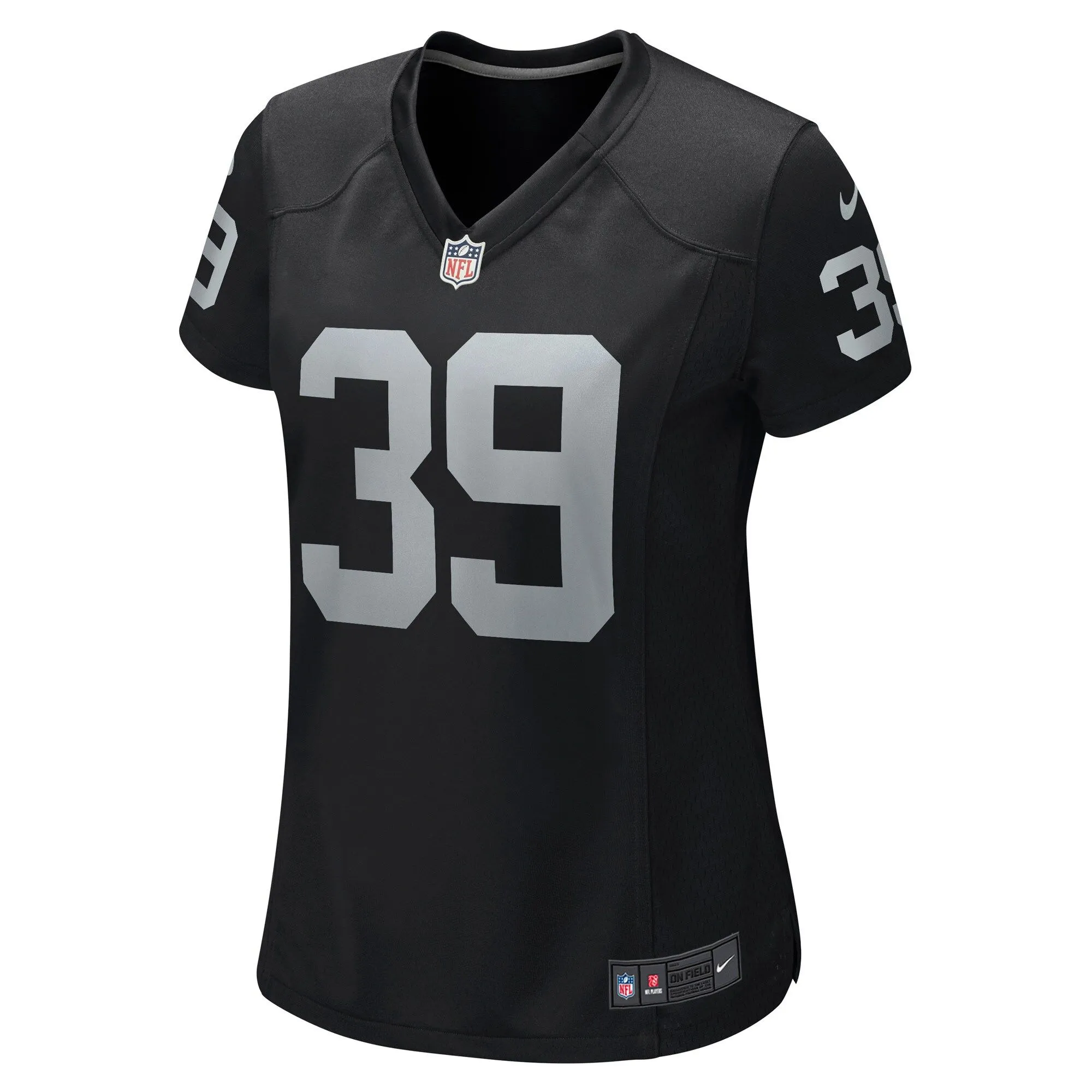 Nate Hobbs Las Vegas Raiders  Women's Game Jersey - Black