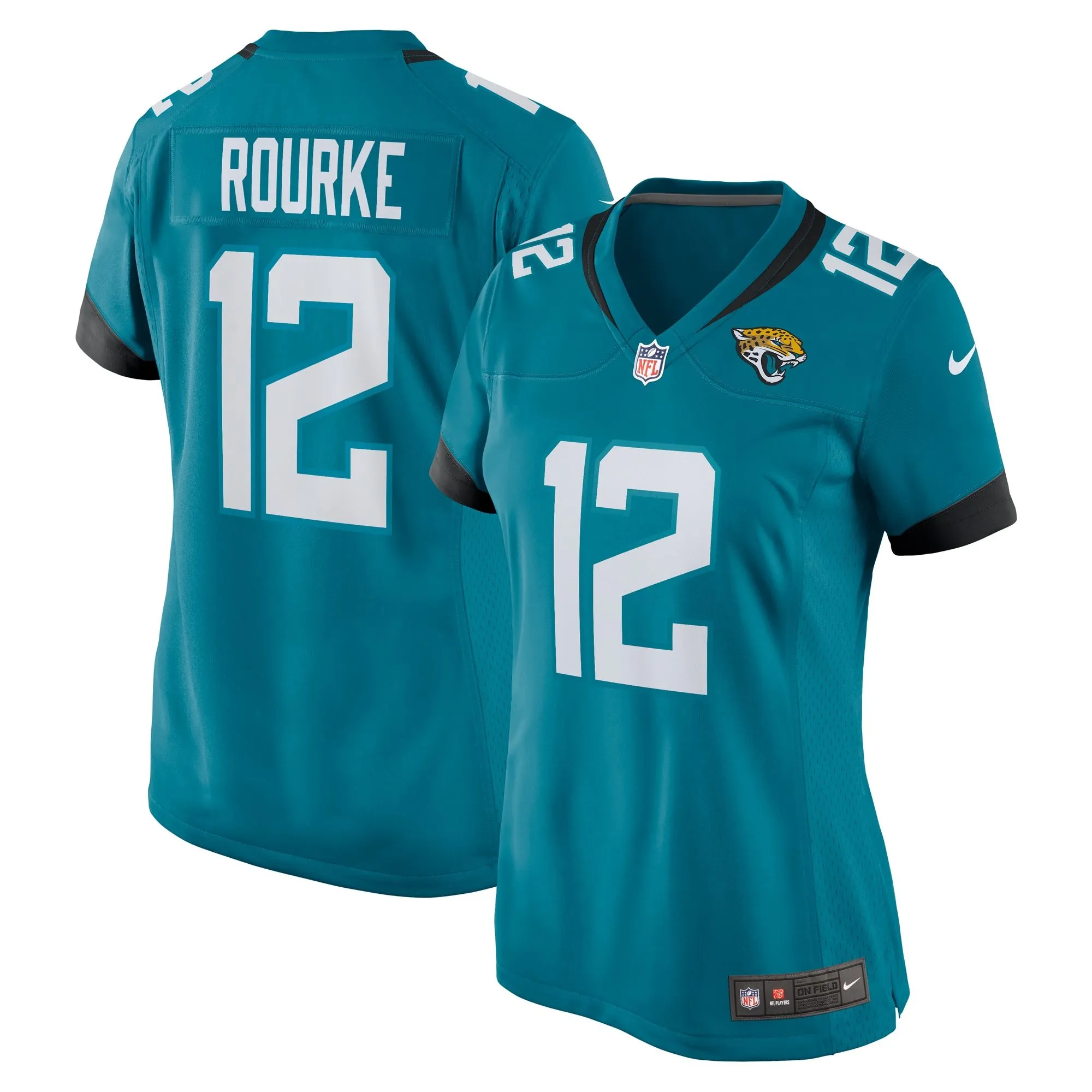 Nathan Rourke Jacksonville Jaguars  Women's Team Game Jersey -  Teal