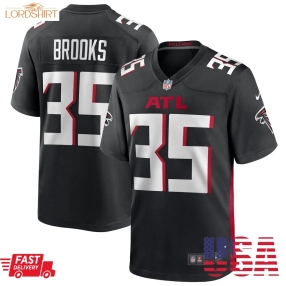 Natrone Brooks Atlanta Falcons  Team Game Jersey    Black