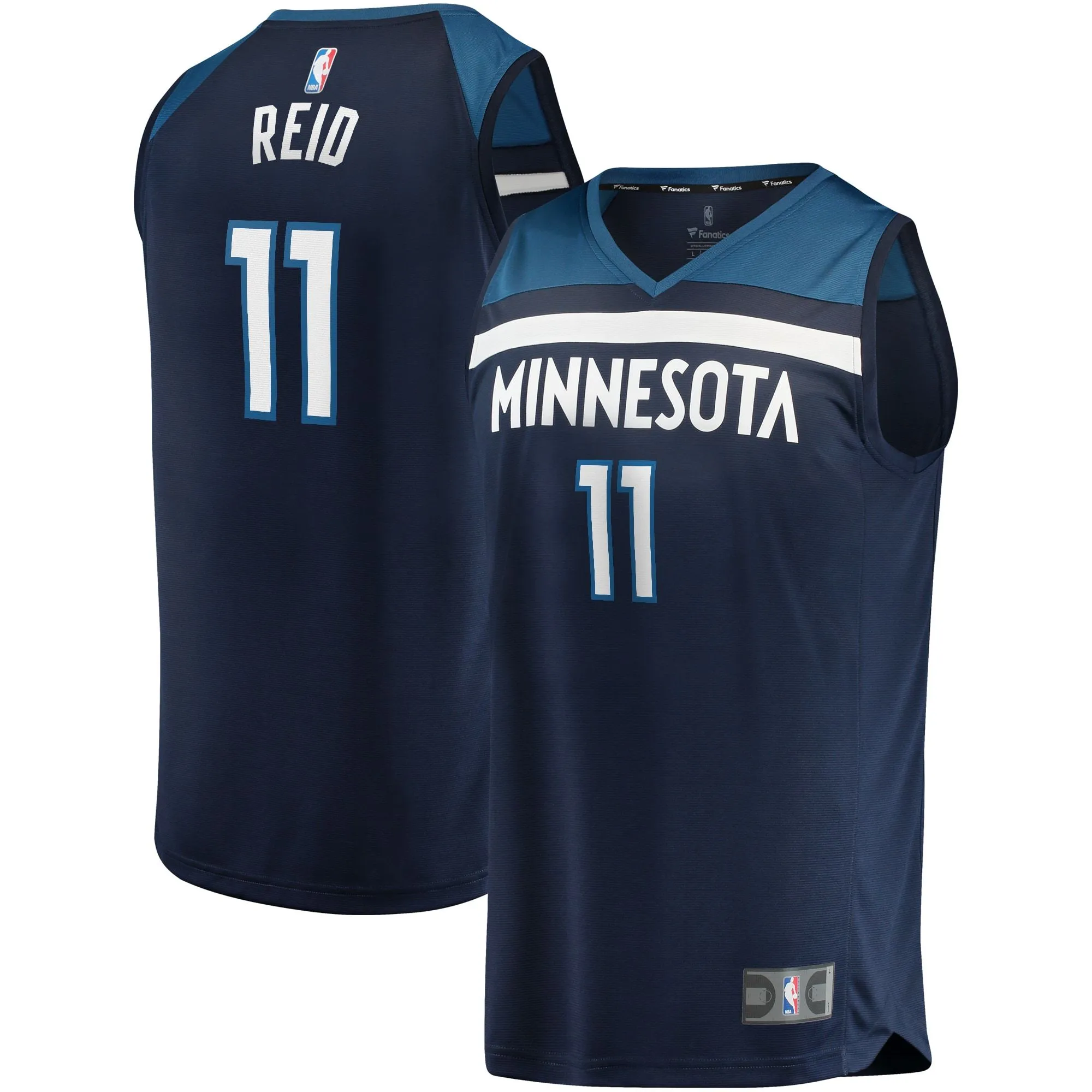 Naz Reid Minnesota Timberwolves Fanatics Branded Fast Break Replica Jersey Navy - Icon Edition