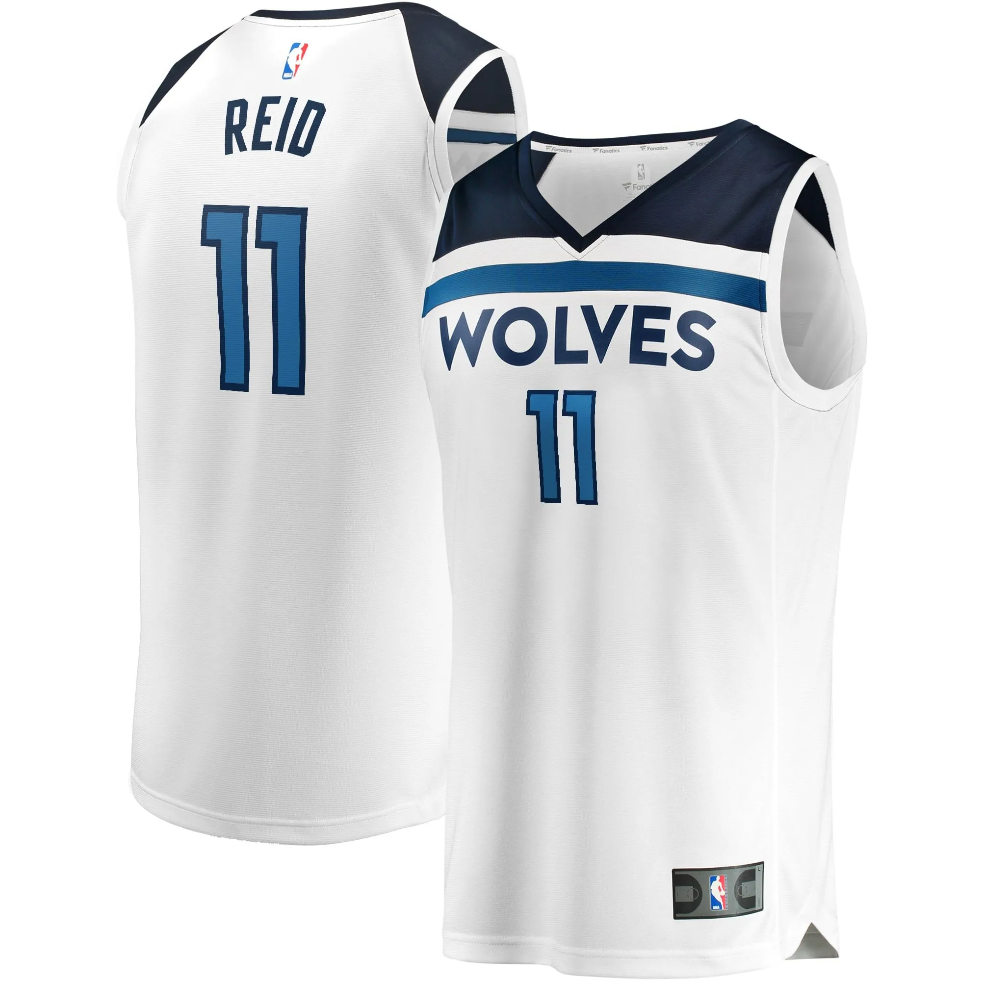 Naz Reid Minnesota Timberwolves Fanatics Branded Fast Break Replica Player Jersey White - Association Edition