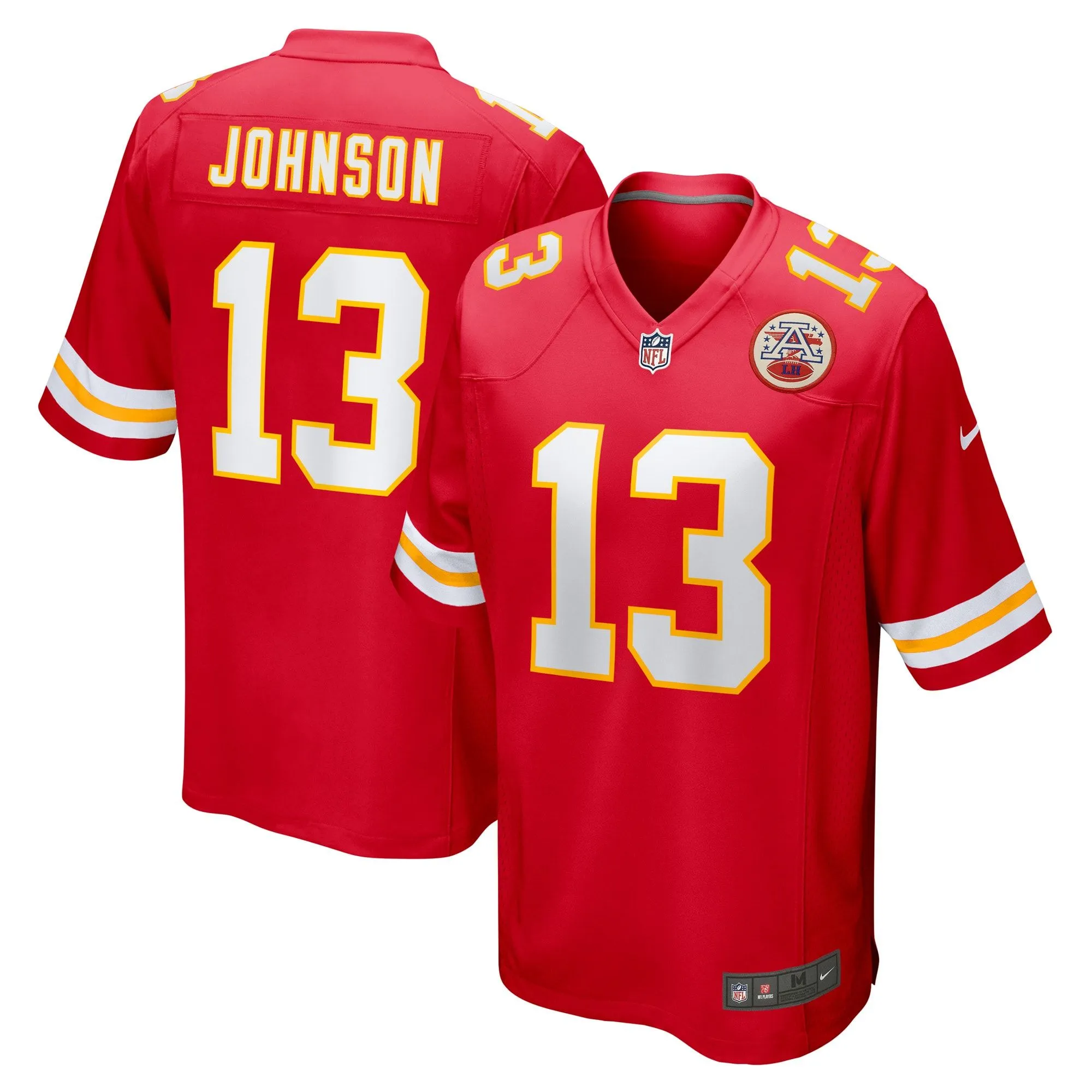 Nazeeh Johnson Kansas City Chiefs  Game Player Jersey - Red