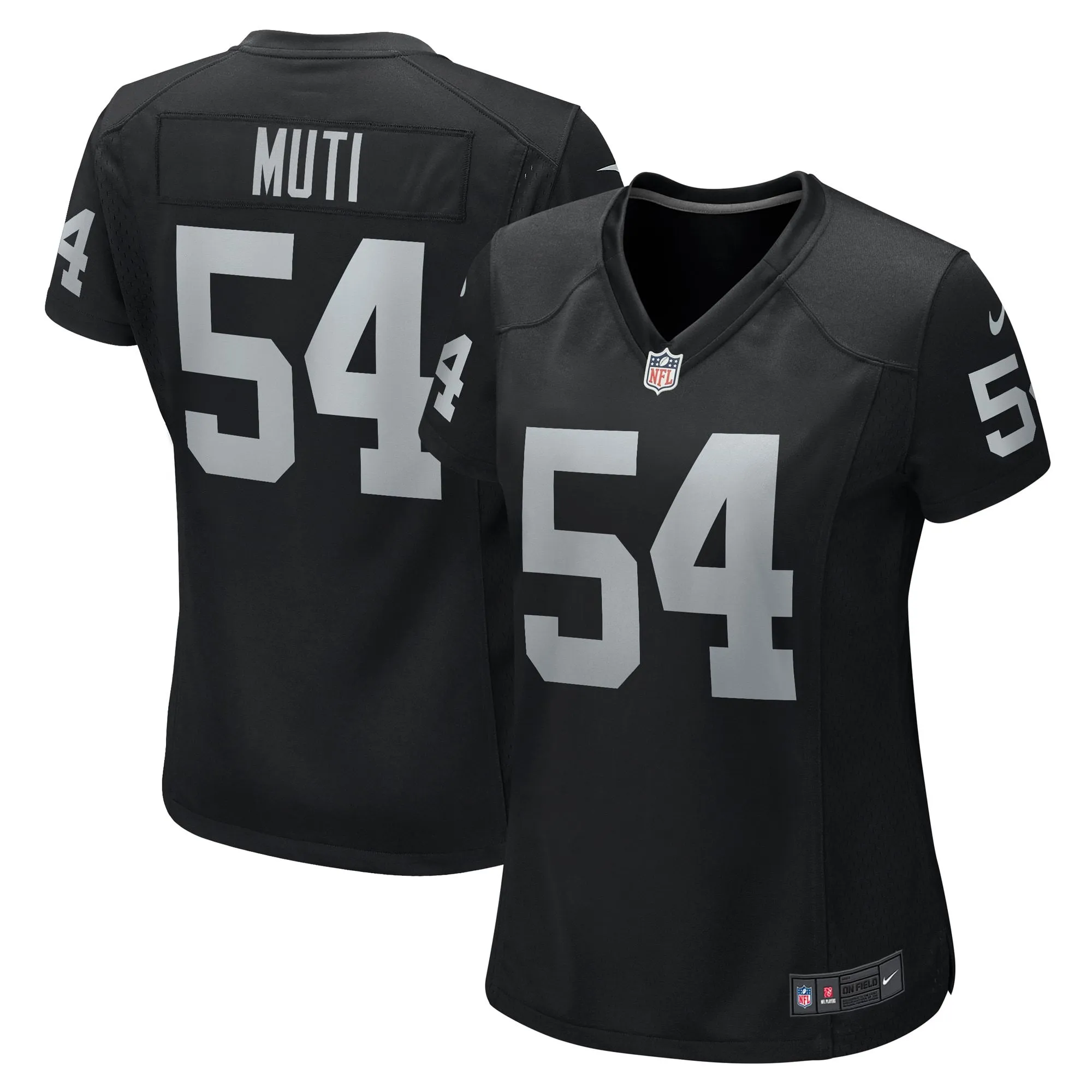 Netane Muti Las Vegas Raiders  Women's Team Game Jersey -  Black