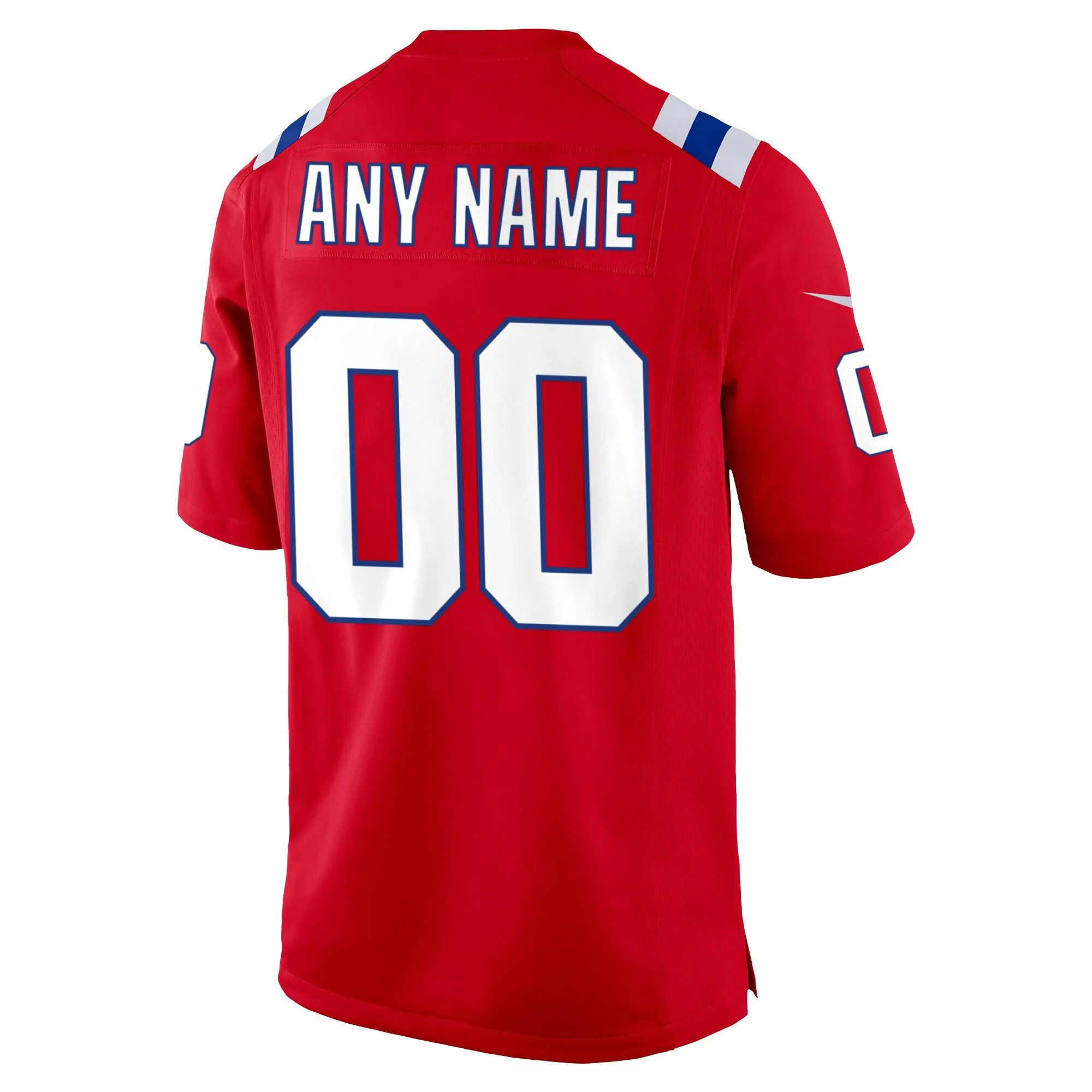 New England Patriots  Alternate Custom Jersey - Red