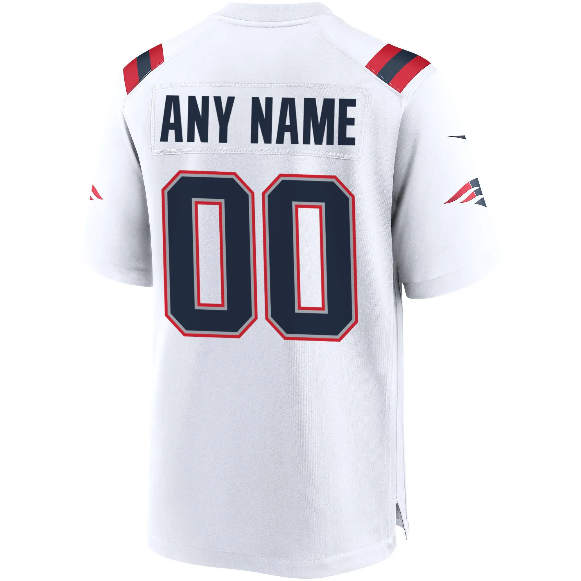 New England Patriots  Custom Game Jersey - White