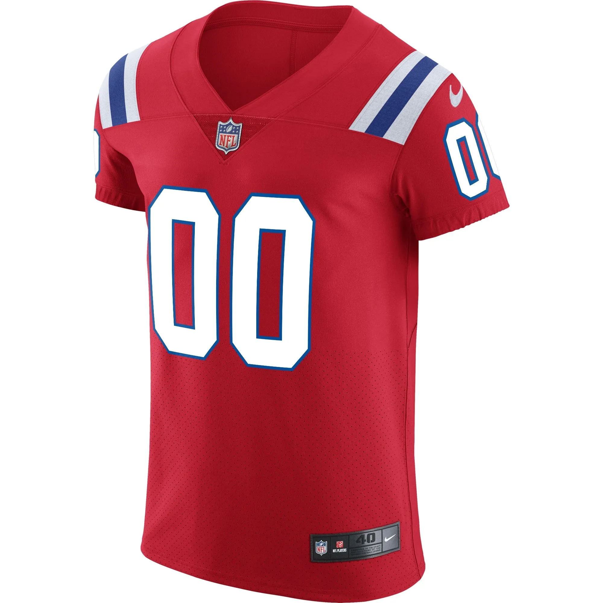 New England Patriots  Vapor Untouchable Custom Elite Jersey - Red