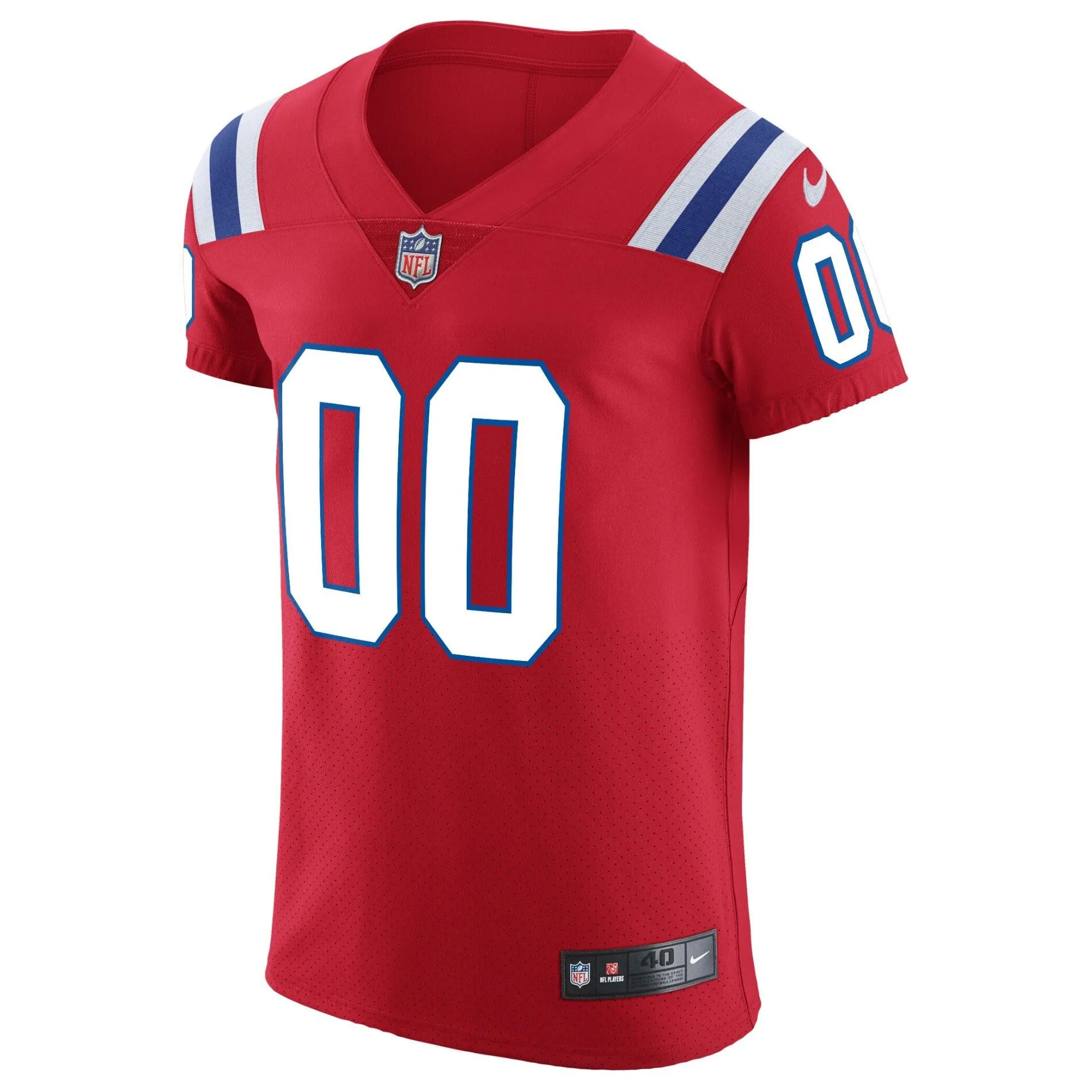 New England Patriots  Vapor Untouchable Custom Elite Jersey - Red