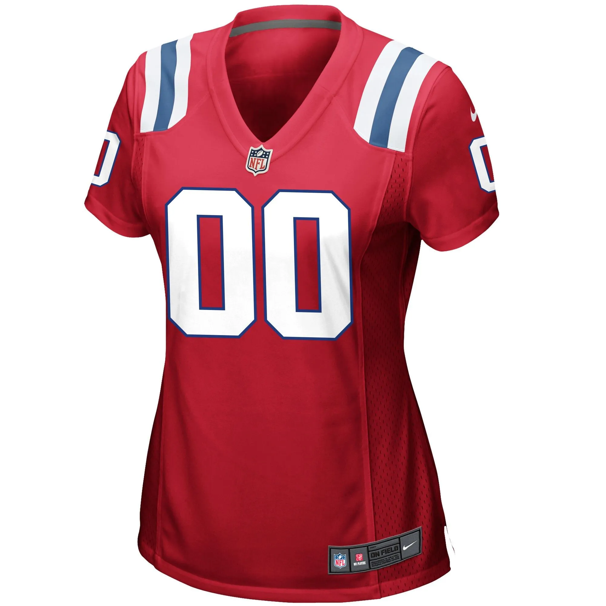 New England Patriots  Women's Alternate Custom Jersey - Red