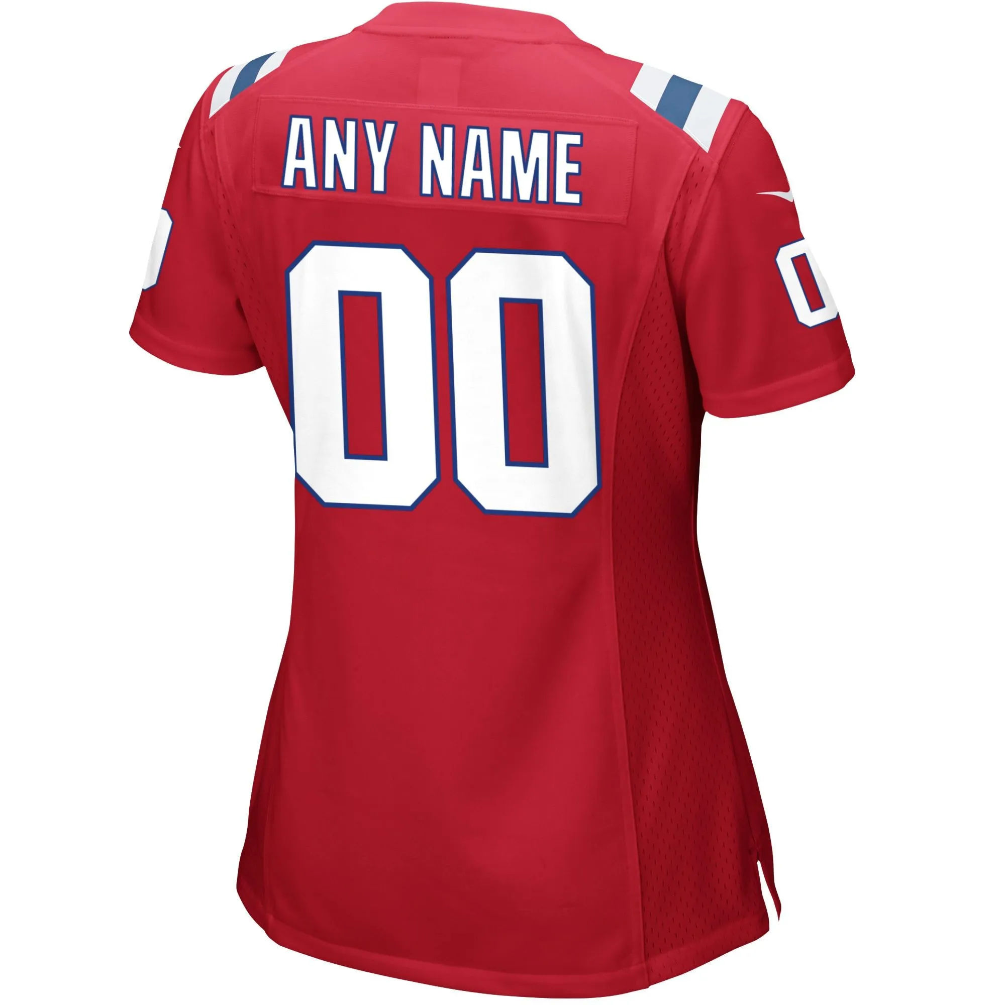 New England Patriots  Women's Alternate Custom Jersey - Red