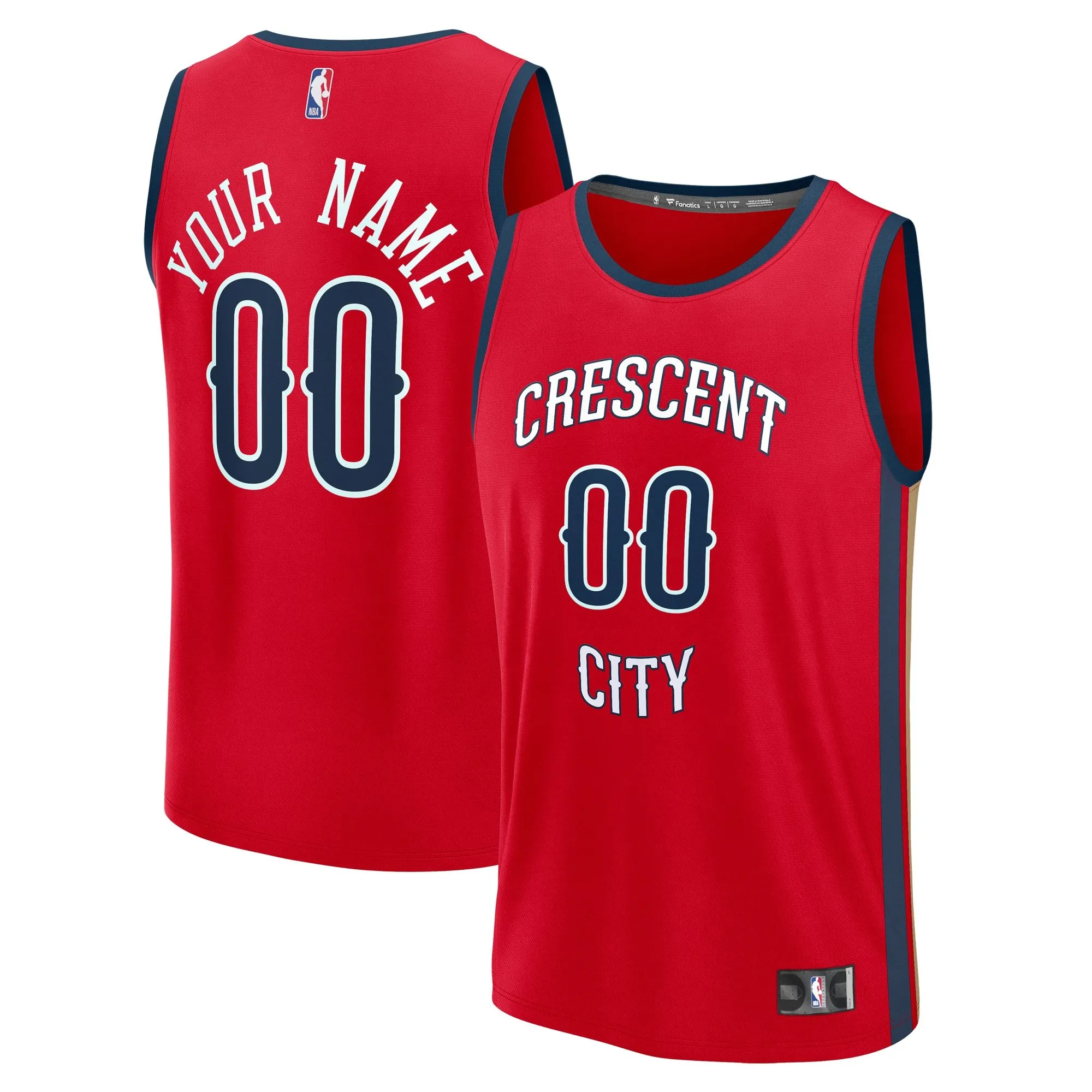 New Orleans Pelicans Fanatics Branded Custom Fast Break Jersey - Red - Statement Edition