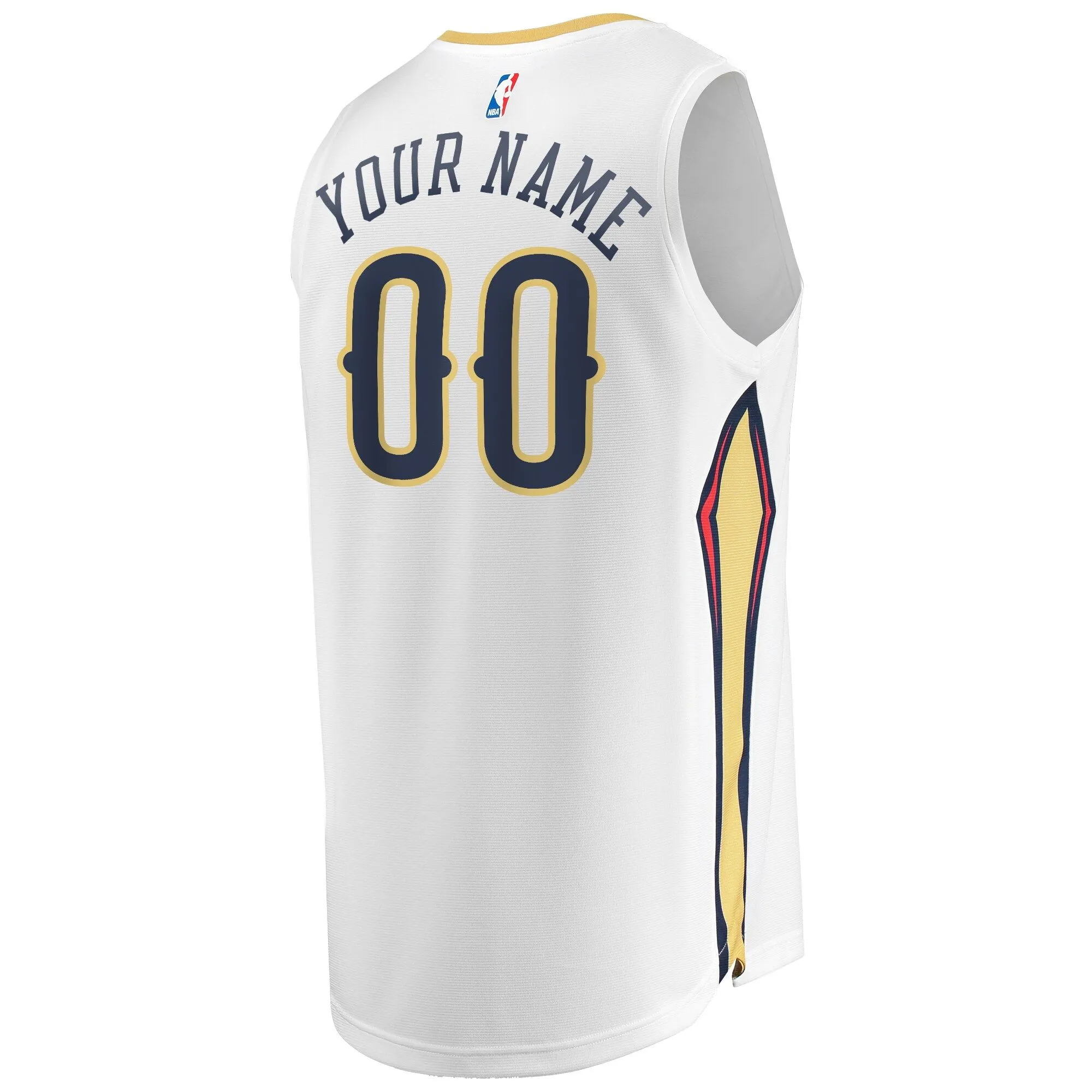 New Orleans Pelicans Fanatics Branded Unisex Custom Fast Break Jersey - Association Edition - White