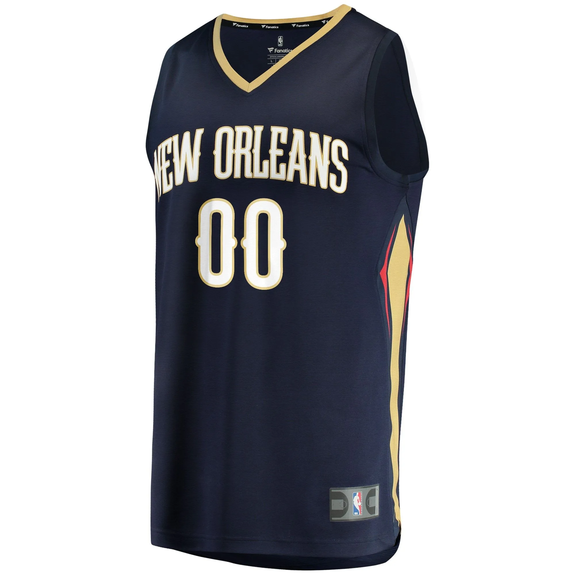 New Orleans Pelicans Fanatics Branded Youth Fast Break Custom Jersey - Navy - Icon Edition