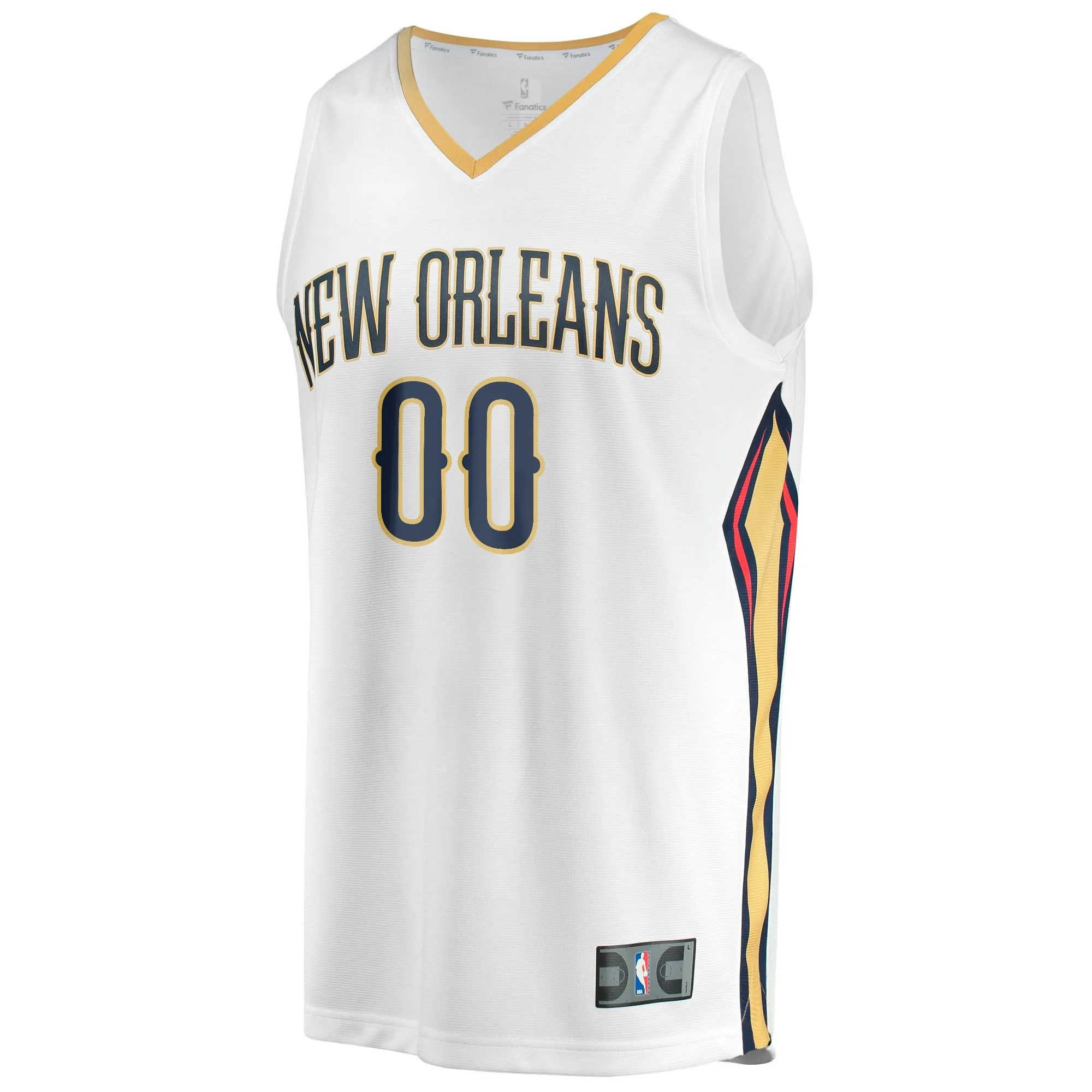 New Orleans Pelicans Fanatics Branded Youth Fast Break Replica Custom Jersey - Association Edition - White