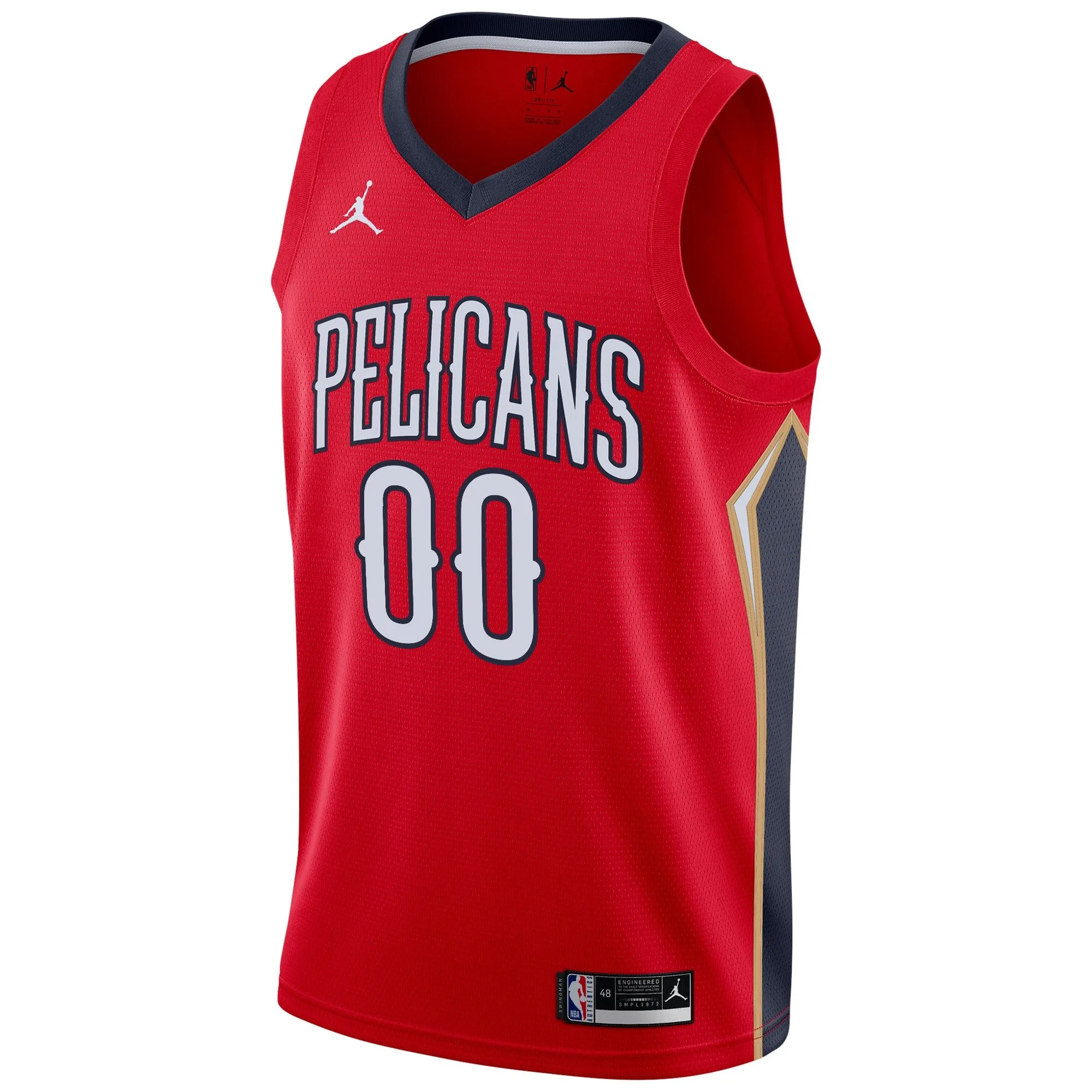 New Orleans Pelicans Jordan Brand Swingman Custom Jersey - Statement Edition - Red