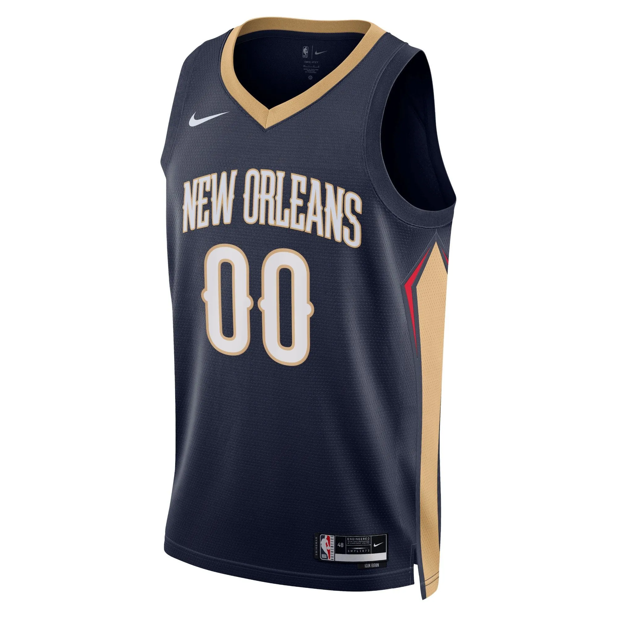 New Orleans Pelicans  Unisex 2022/23 Swingman Custom Jersey Navy - Icon Edition