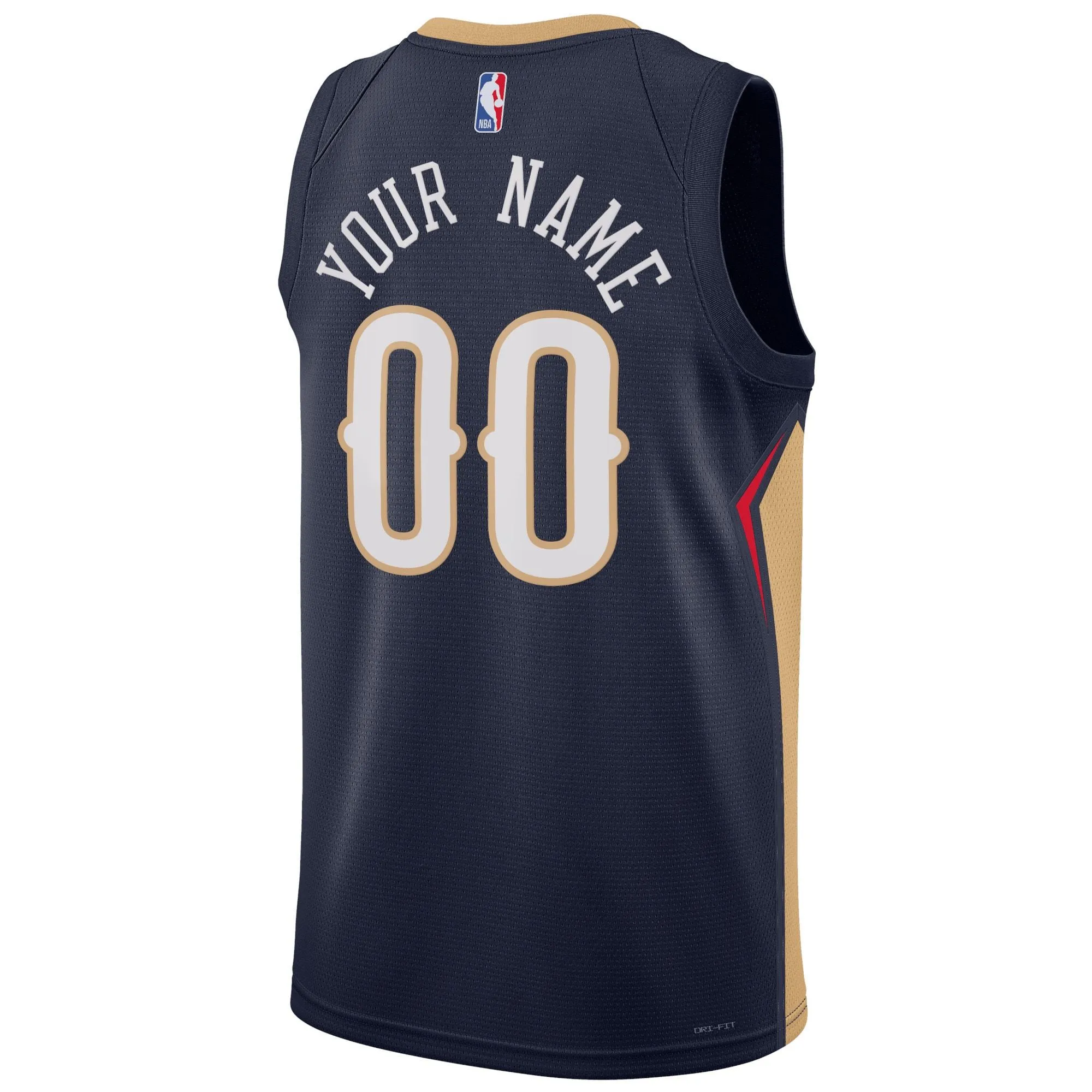 New Orleans Pelicans  Unisex 2022/23 Swingman Custom Jersey Navy - Icon Edition