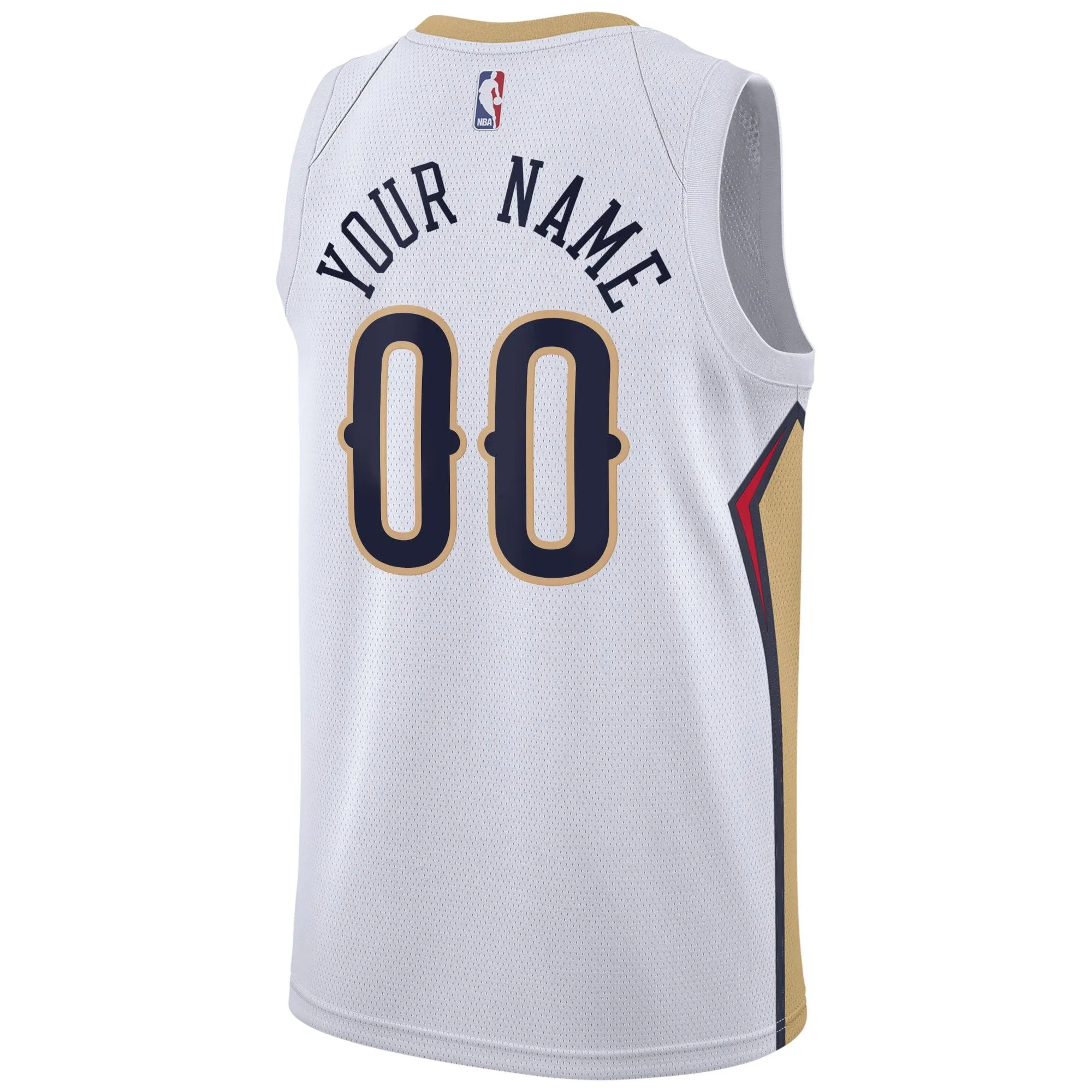 New Orleans Pelicans  Unisex Swingman Custom Jersey White - Association Edition