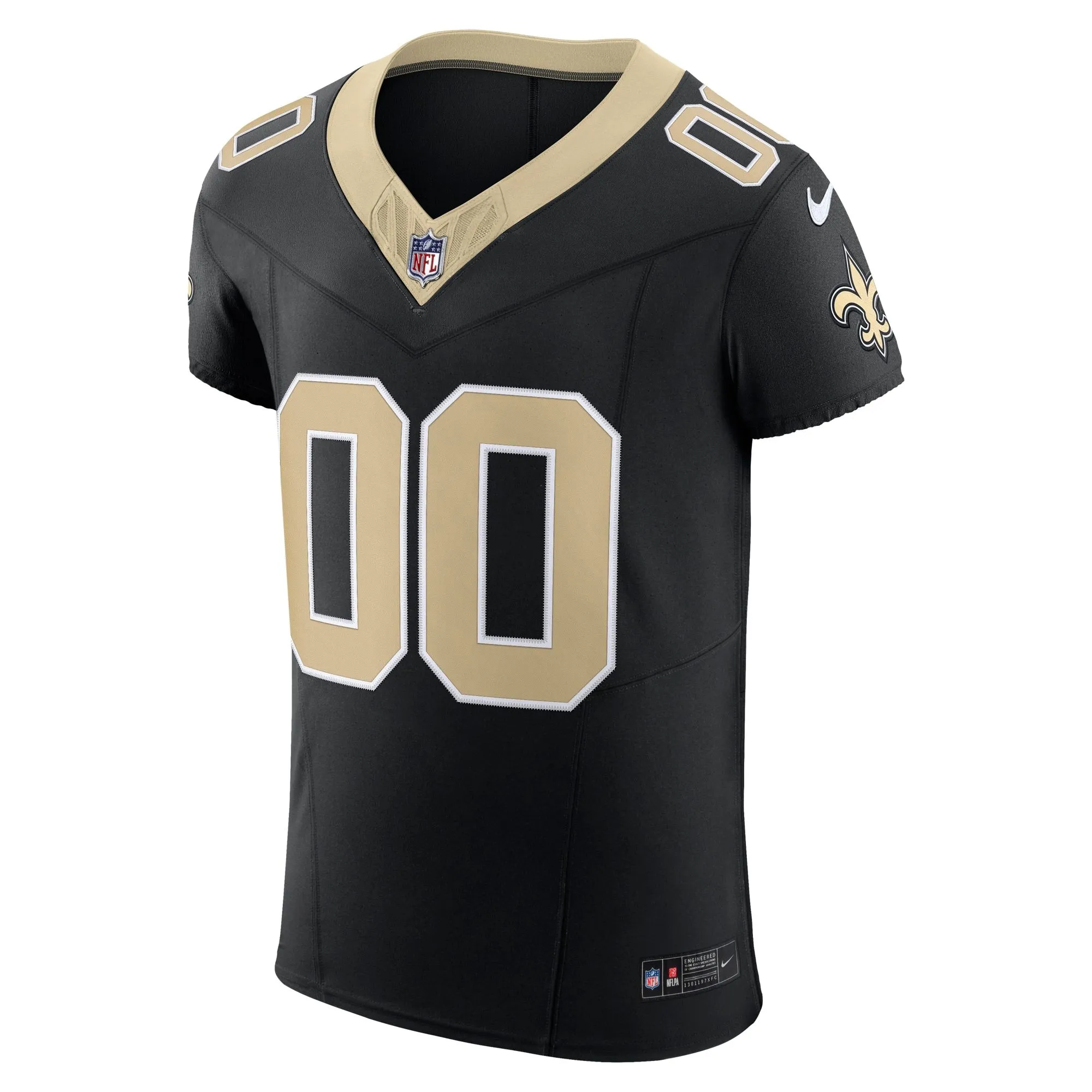 New Orleans Saints  Vapor F.U.S.E. Elite Custom Jersey - Black