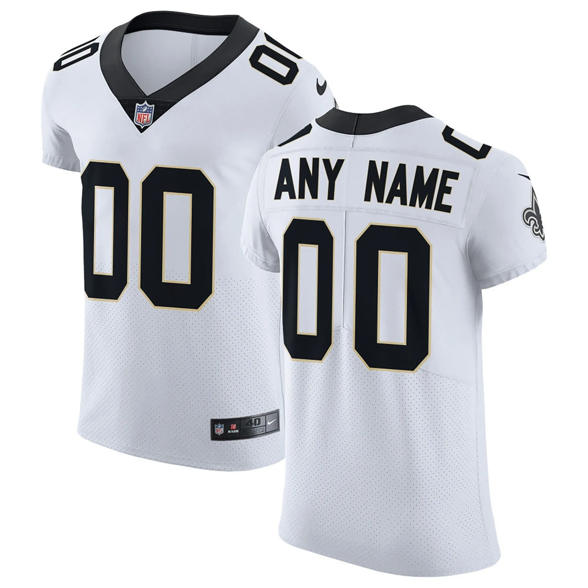 New Orleans Saints  Vapor Untouchable Elite Custom Jersey - White