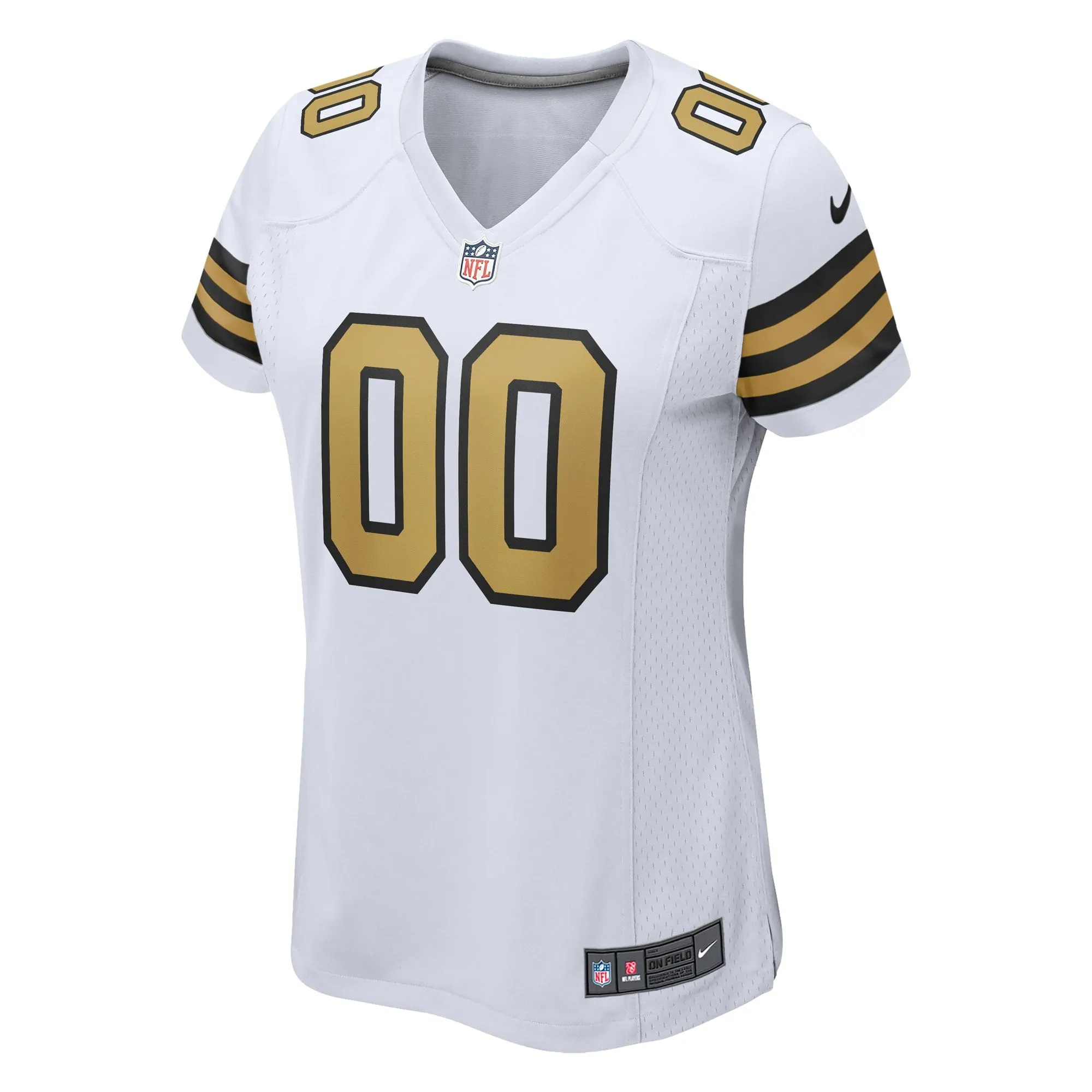 New Orleans Saints  Women's Alternate Custom Game Jersey - White