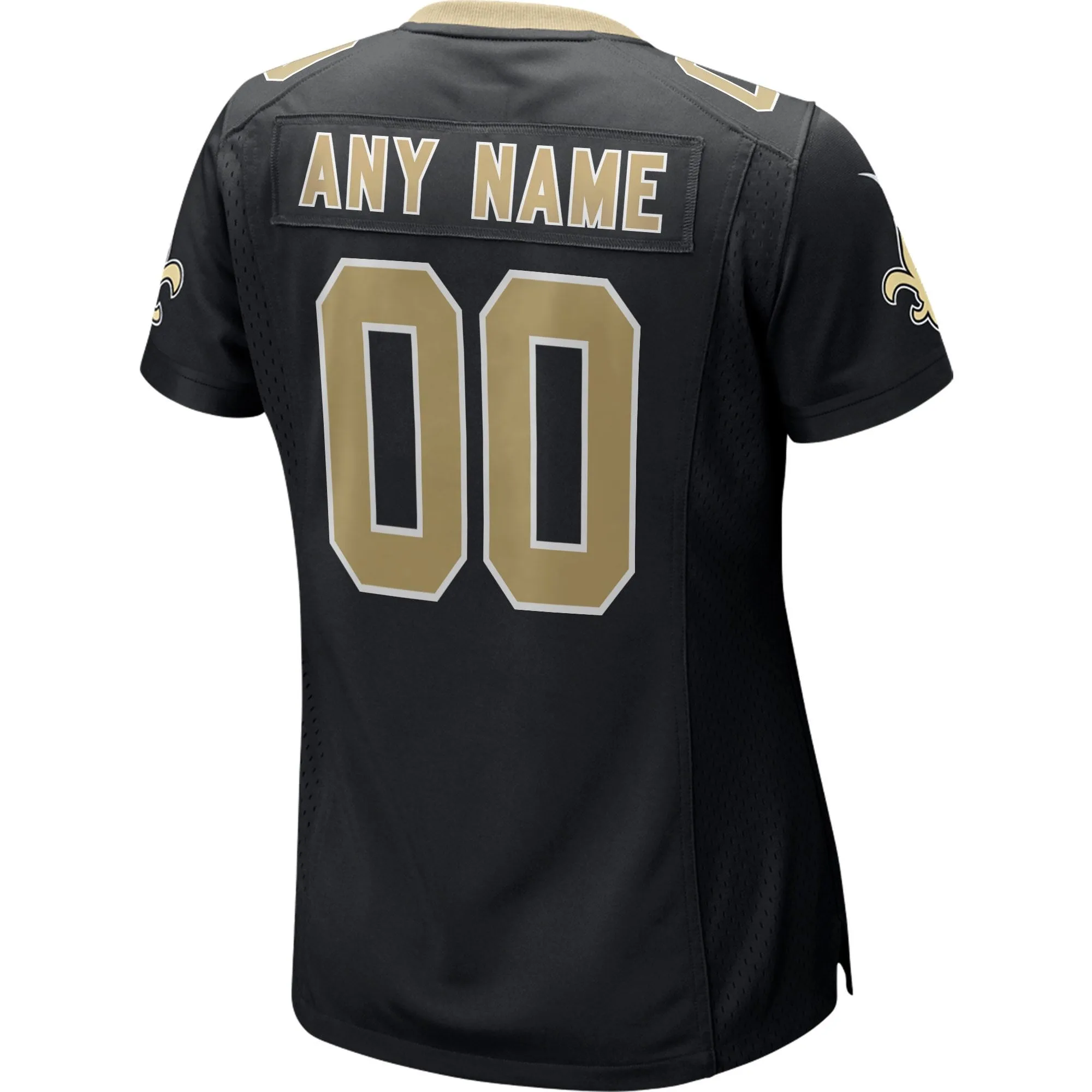 New Orleans Saints  Women's Custom Game Jersey - Black