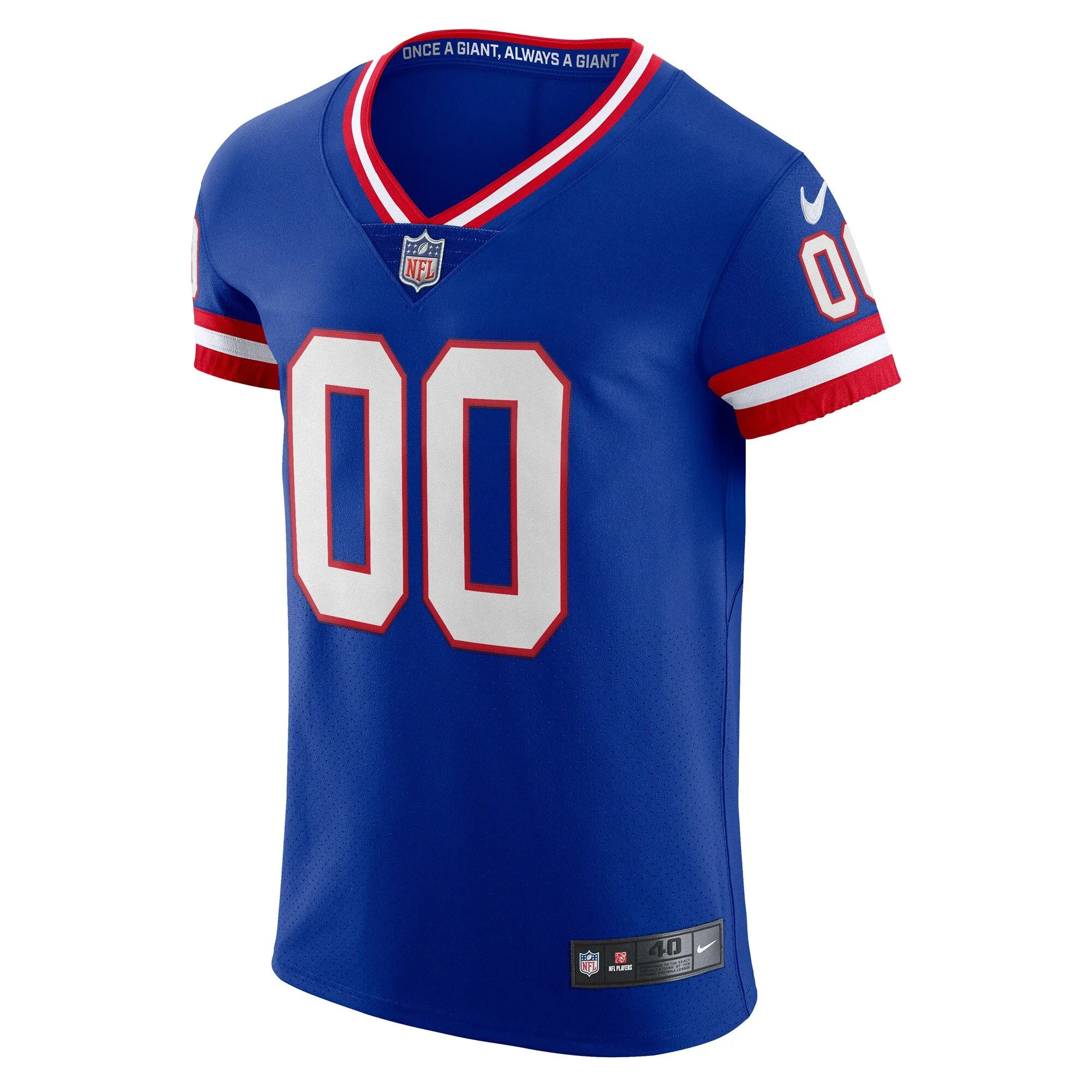 New York Giants  Classic Vapor Elite Custom Jersey - Royal