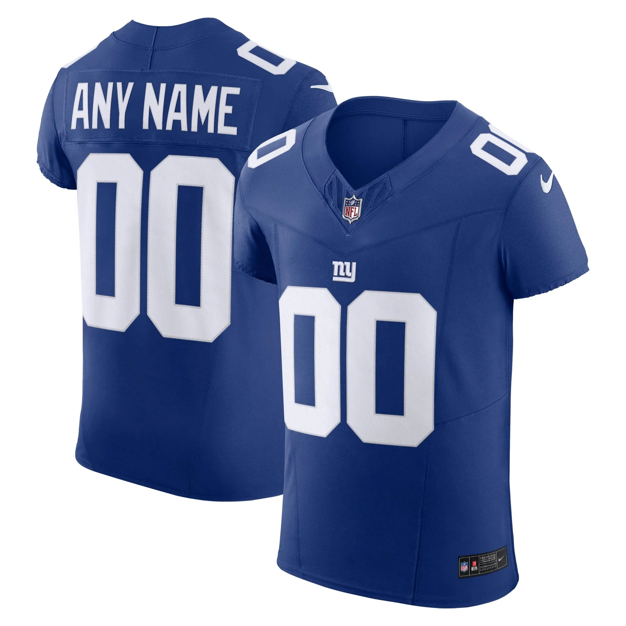 New York Giants  Vapor F.U.S.E. Elite Custom Jersey - Royal