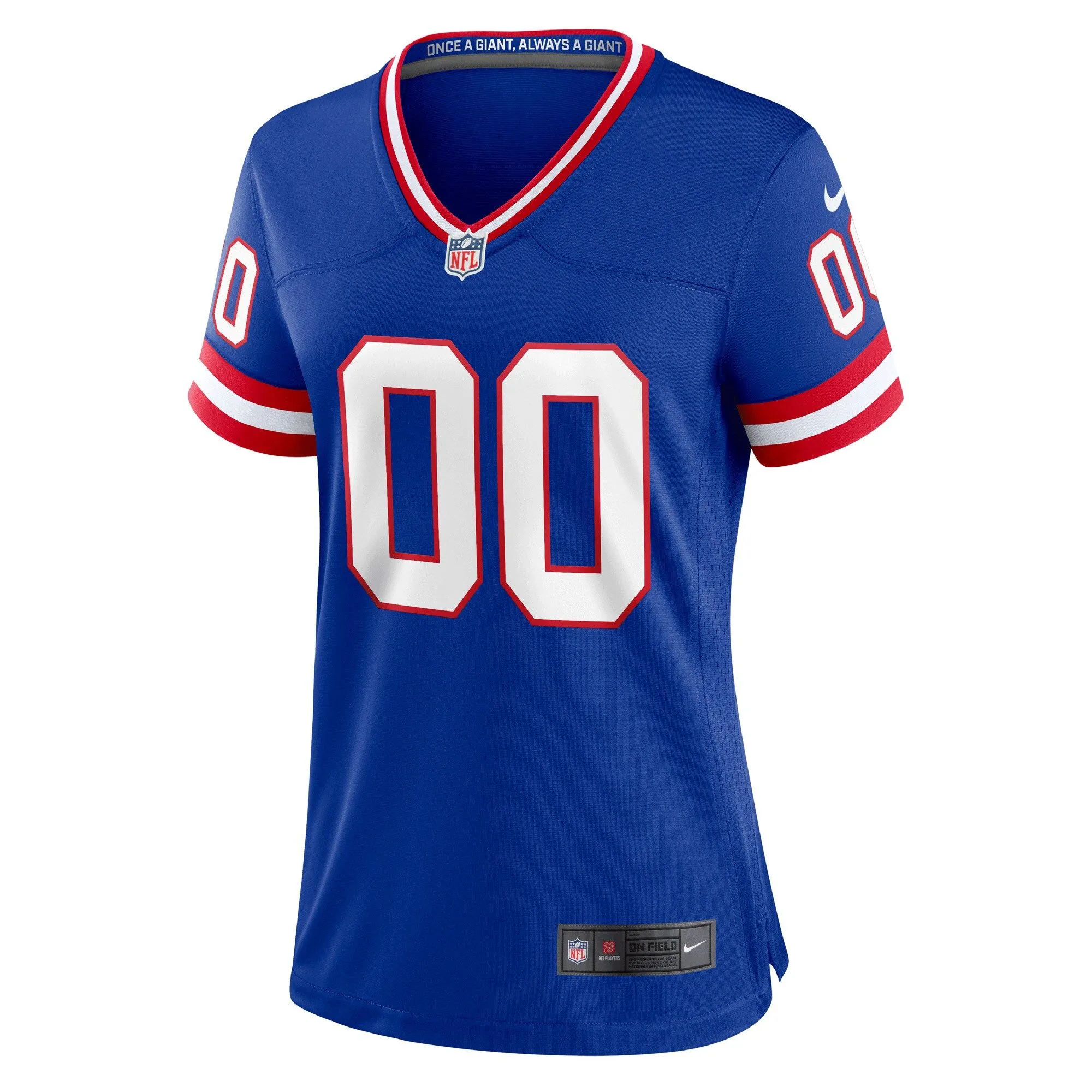 New York Giants  Women's Classic Custom Game Jersey - Royal