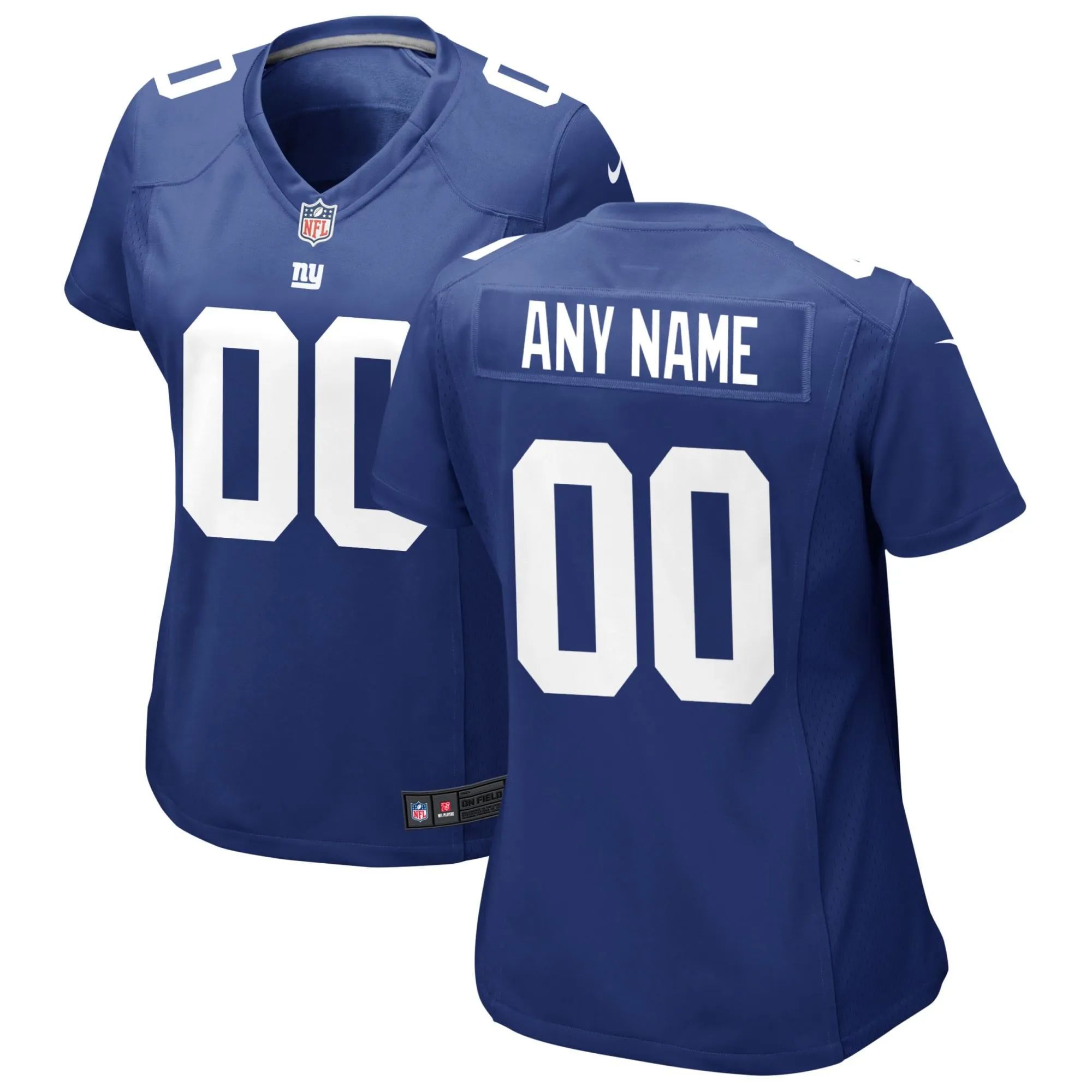 New York Giants  Women's Custom Jersey - Royal