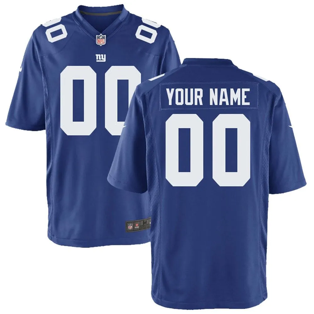 New York Giants  Youth Custom Game Jersey - Royal