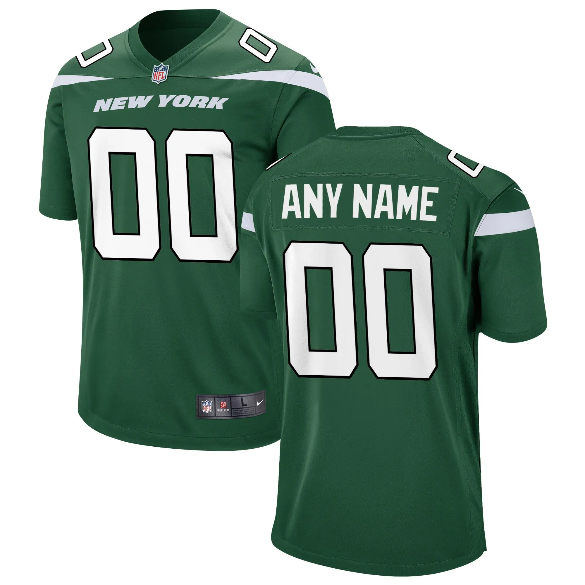 New York Jets  Game Custom Jersey - Gotham Green