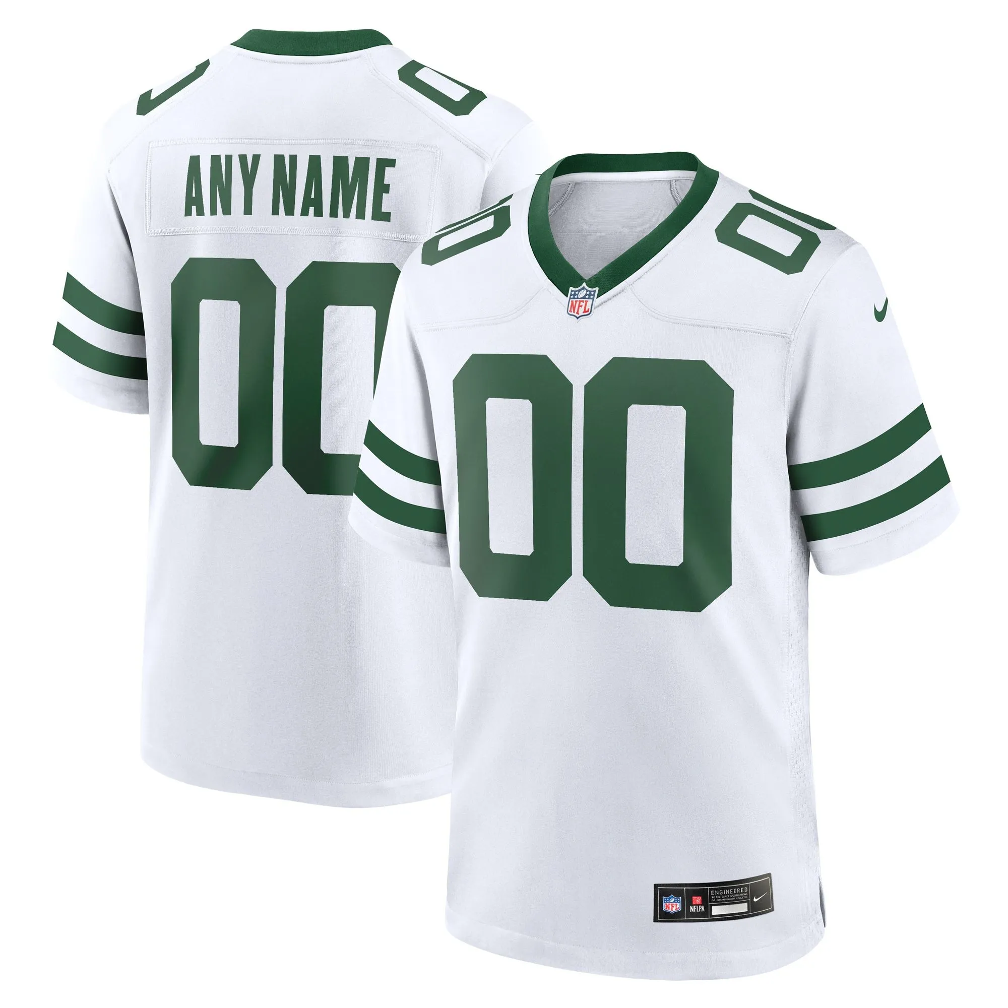 New York Jets  Legacy Custom Game Jersey - White