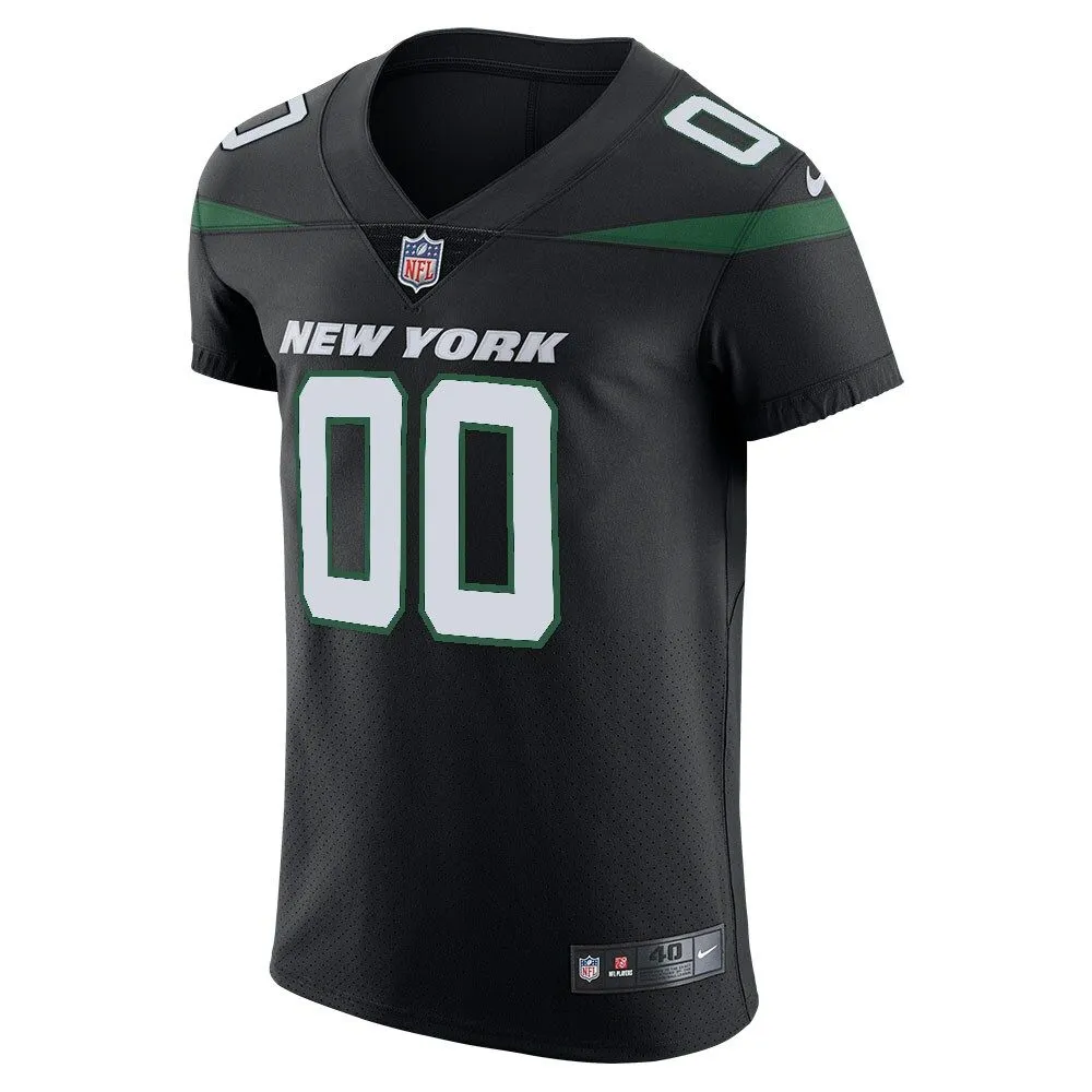 New York Jets  Vapor Untouchable Elite Custom Jersey - Stealth Black