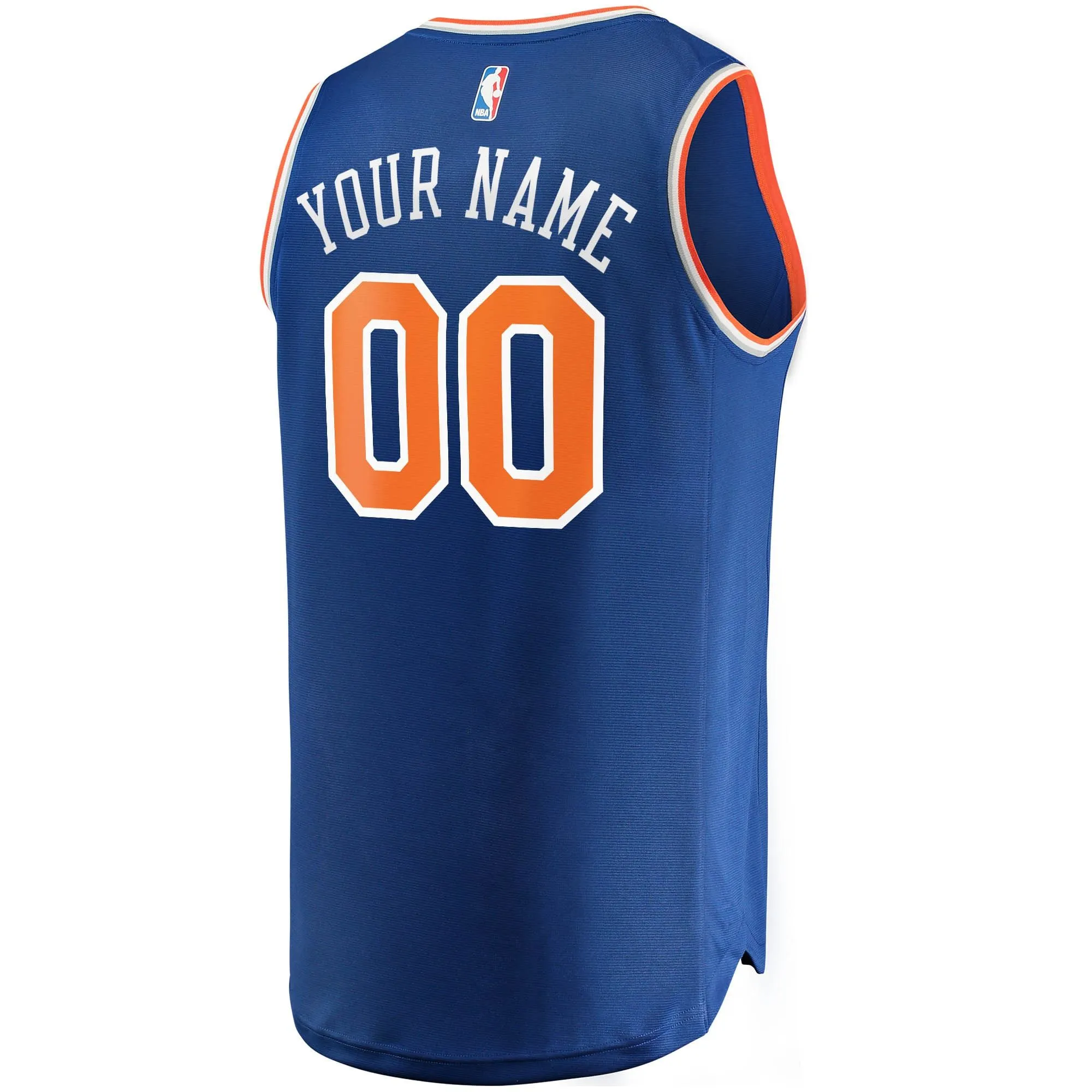 New York Knicks Fanatics Branded Youth Fast Break Custom Replica Jersey Blue - Icon Edition