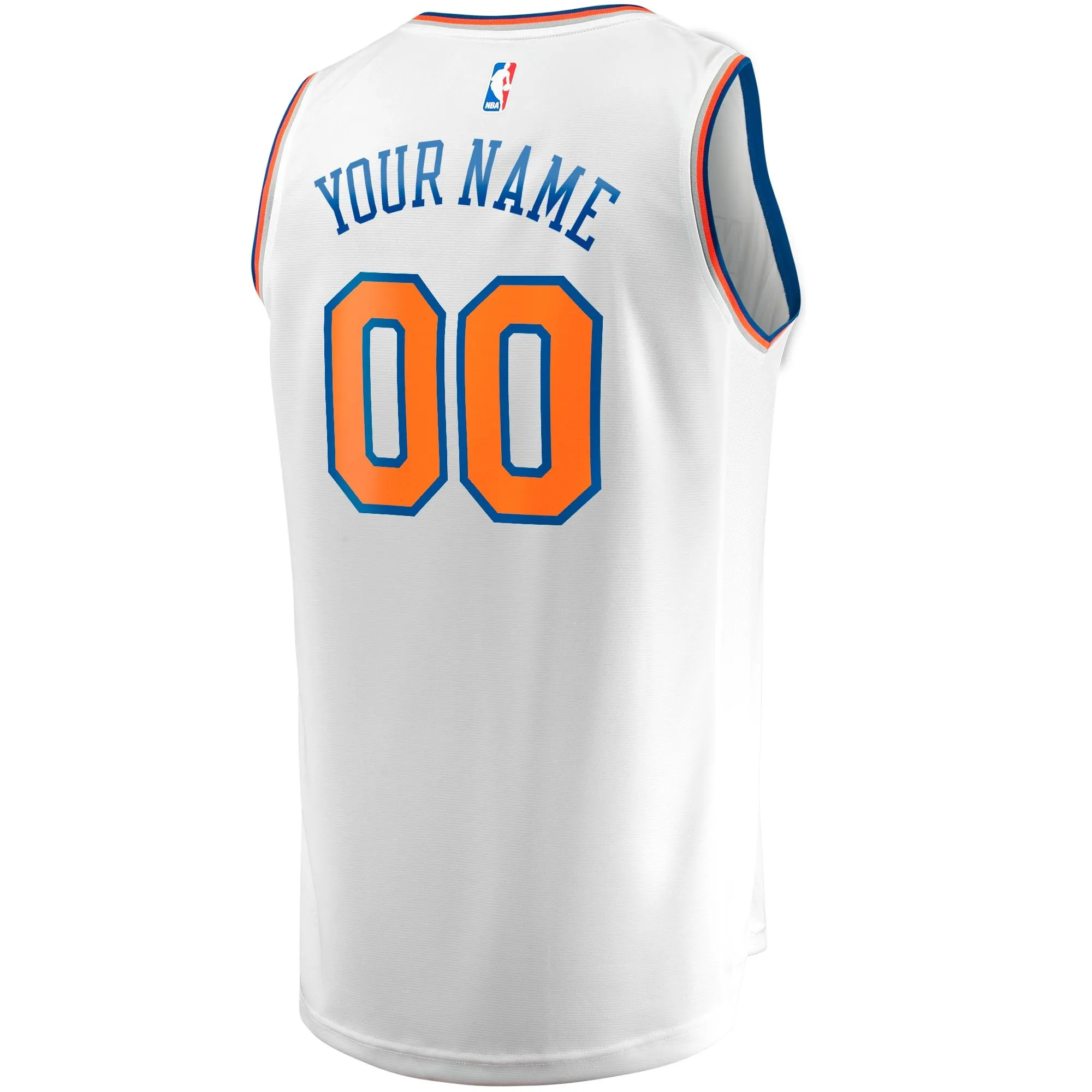 New York Knicks Fanatics Branded Youth Fast Break Replica Custom Jersey - Association Edition - White