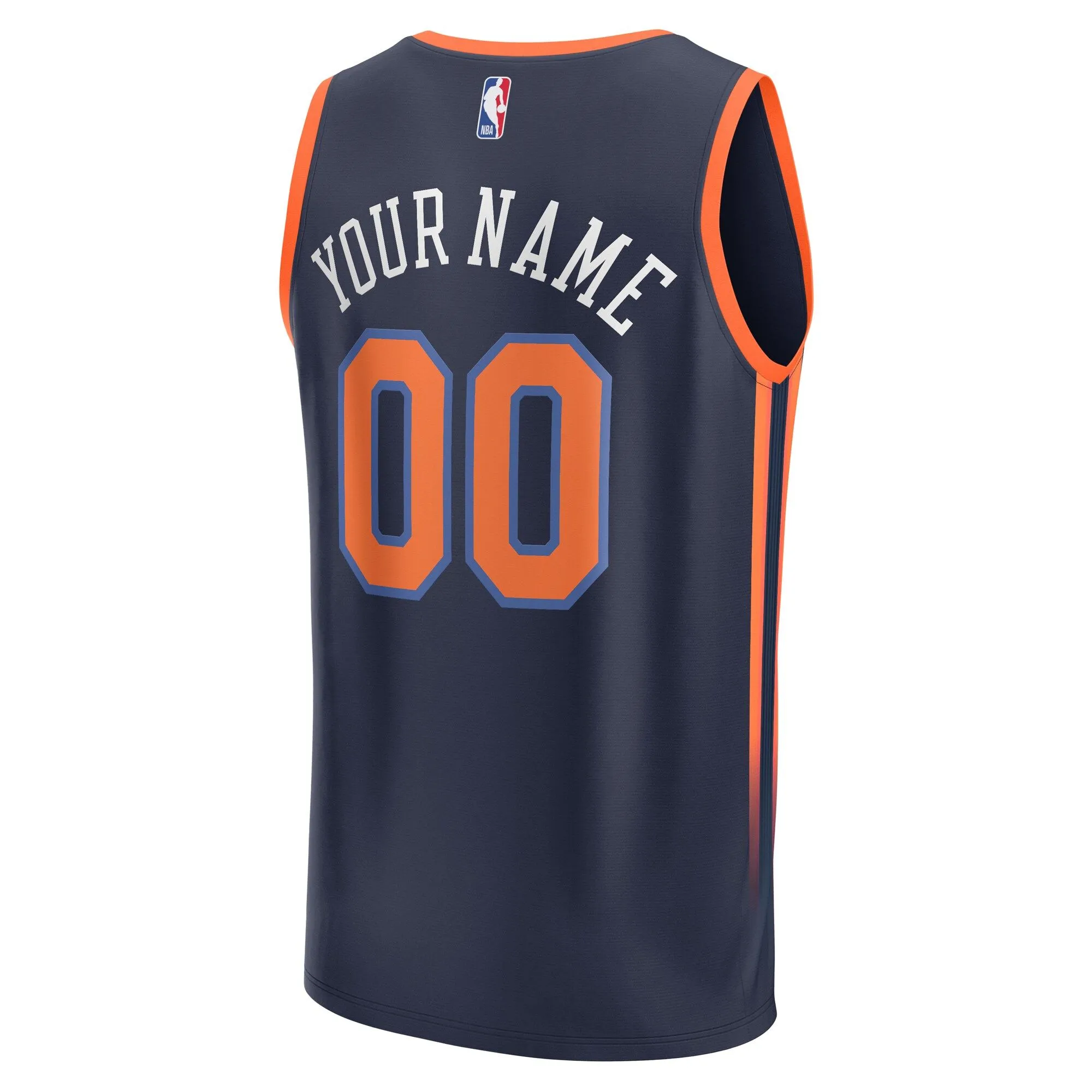 New York Knicks Fanatics Branded Youth Fast Break Replica Custom Jersey - Statement Edition - Navy