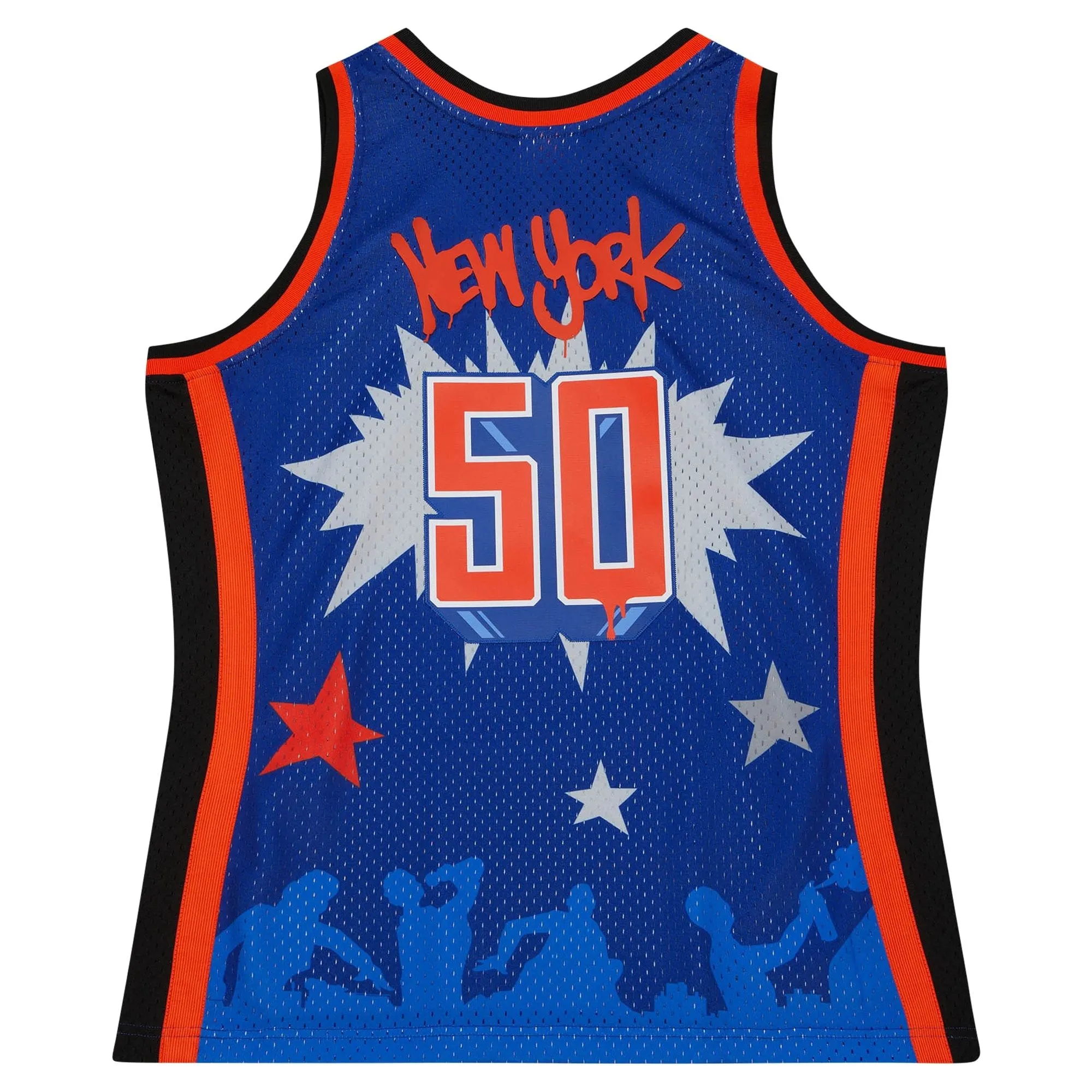 New York Knicks Mitchell & Ness X Tats Cru Hardwood Classics Fashion Jersey - Blue