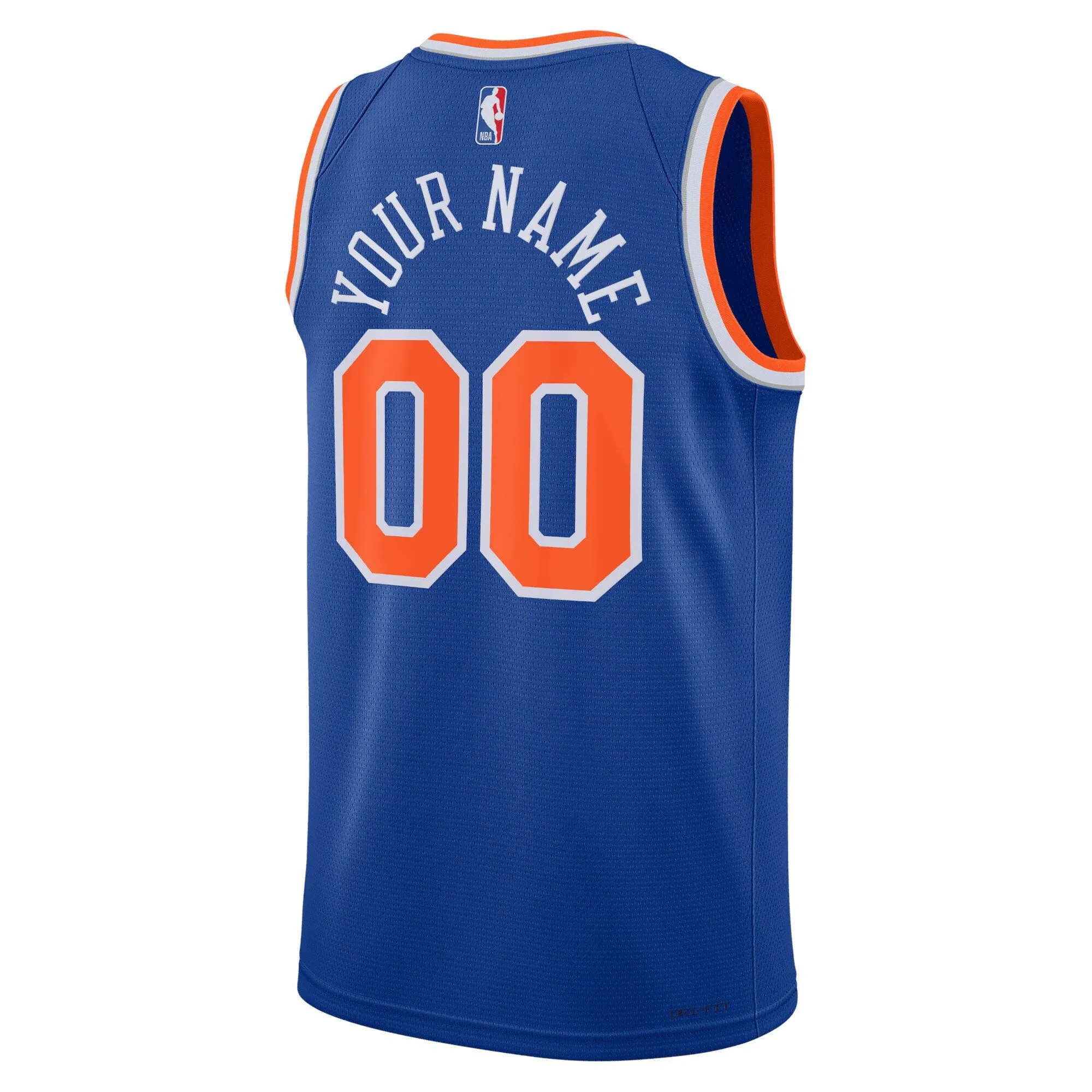 New York Knicks  Unisex Swingman Custom Jersey Blue - Icon Edition