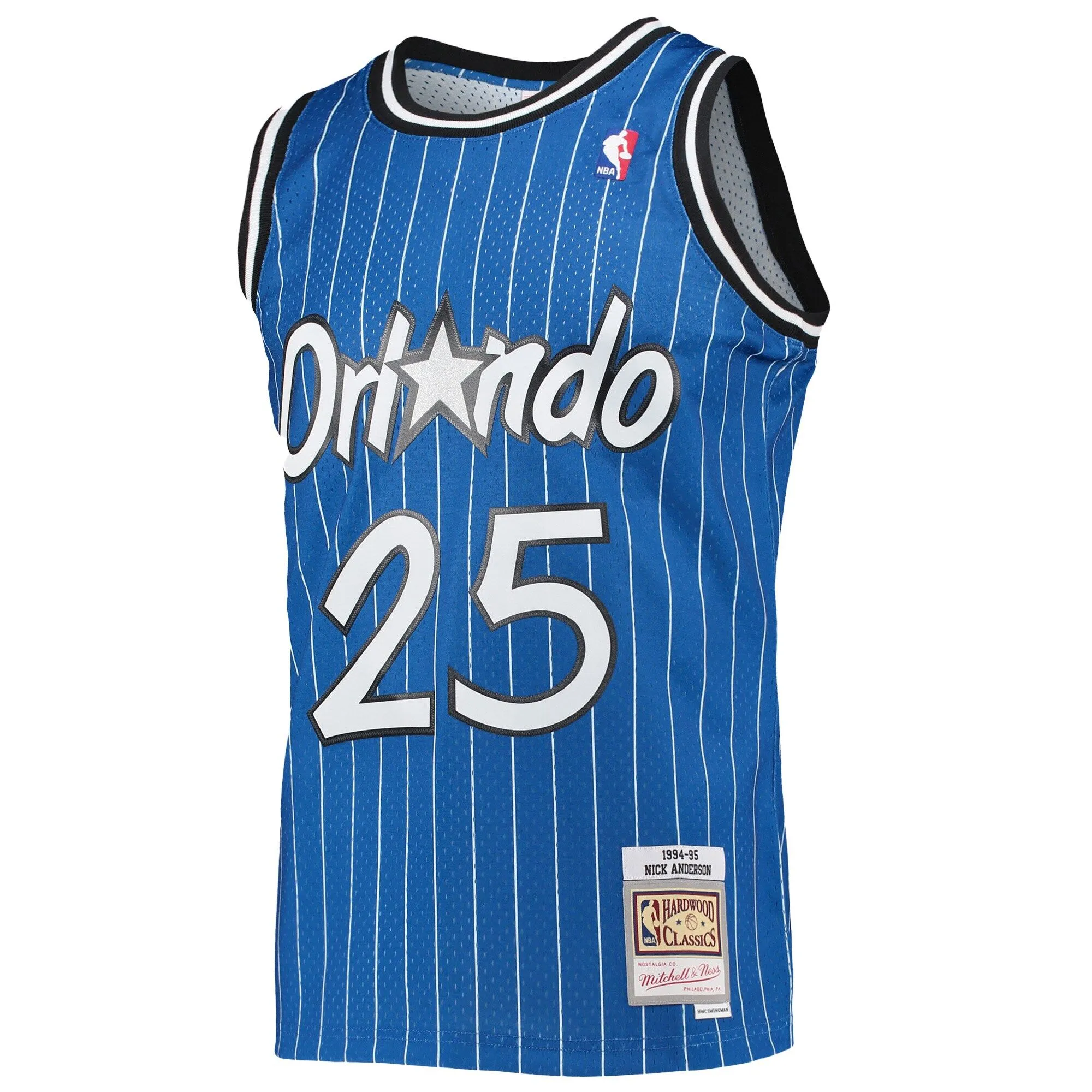 Nick Anderson Orlando Magic Mitchell & Ness 1994/95 Hardwood Classics Swingman Jersey - Blue