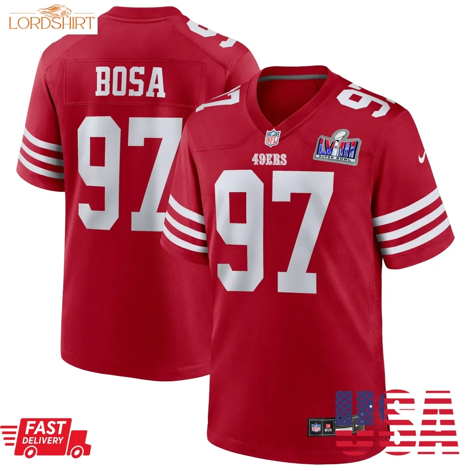 Nick Bosa San Francisco 49Ers  Super Bowl Lviii Game Jersey   Scarlet