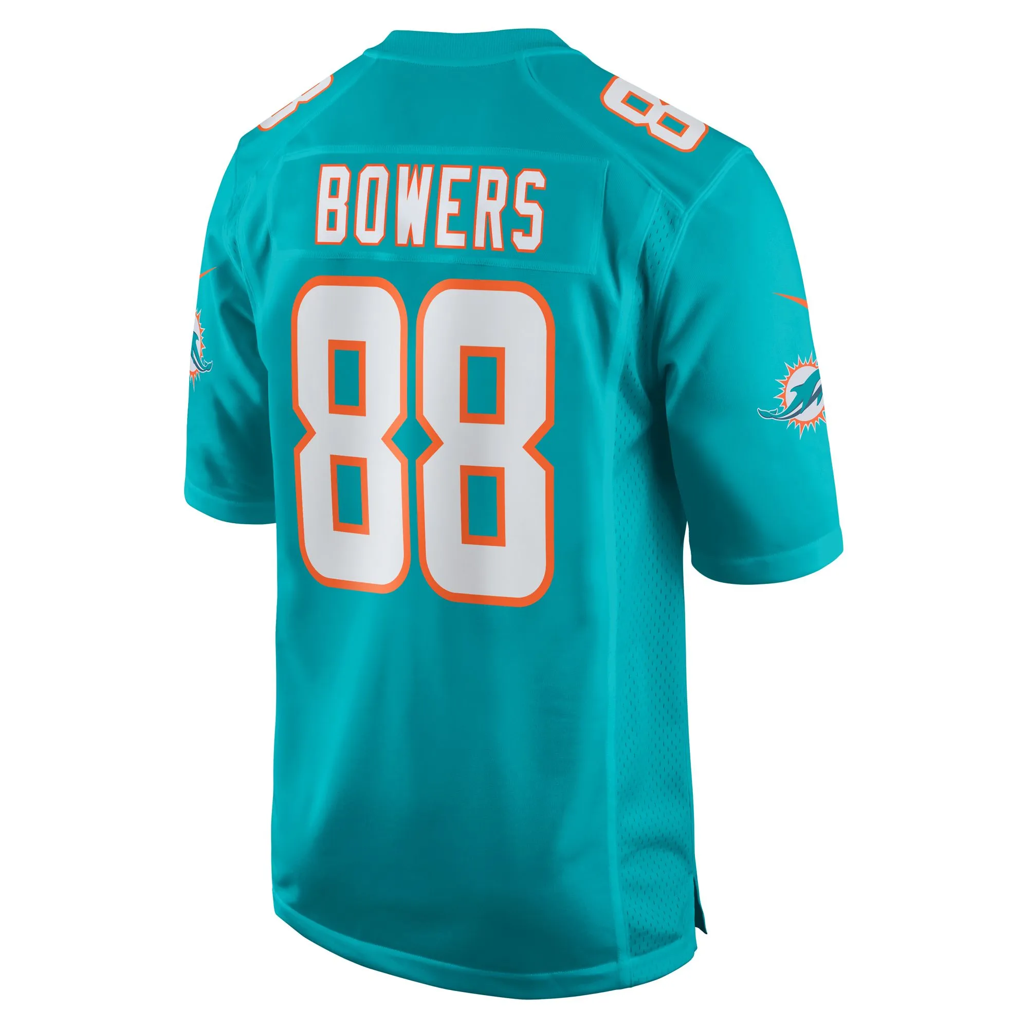 Nick Bowers Miami Dolphins  Team Game Jersey -  Aqua