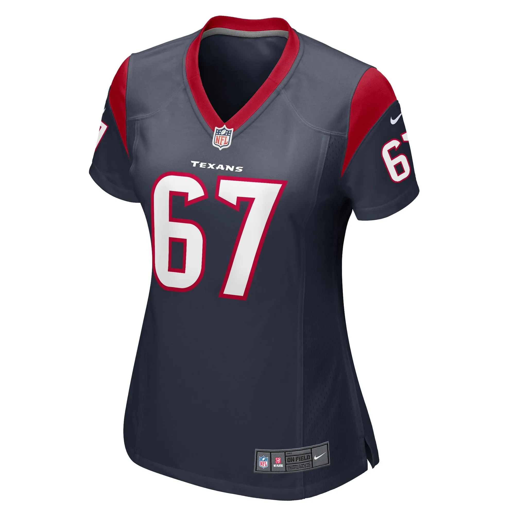 Nick Broeker Houston Texans  Women's Team Game Jersey -  Navy