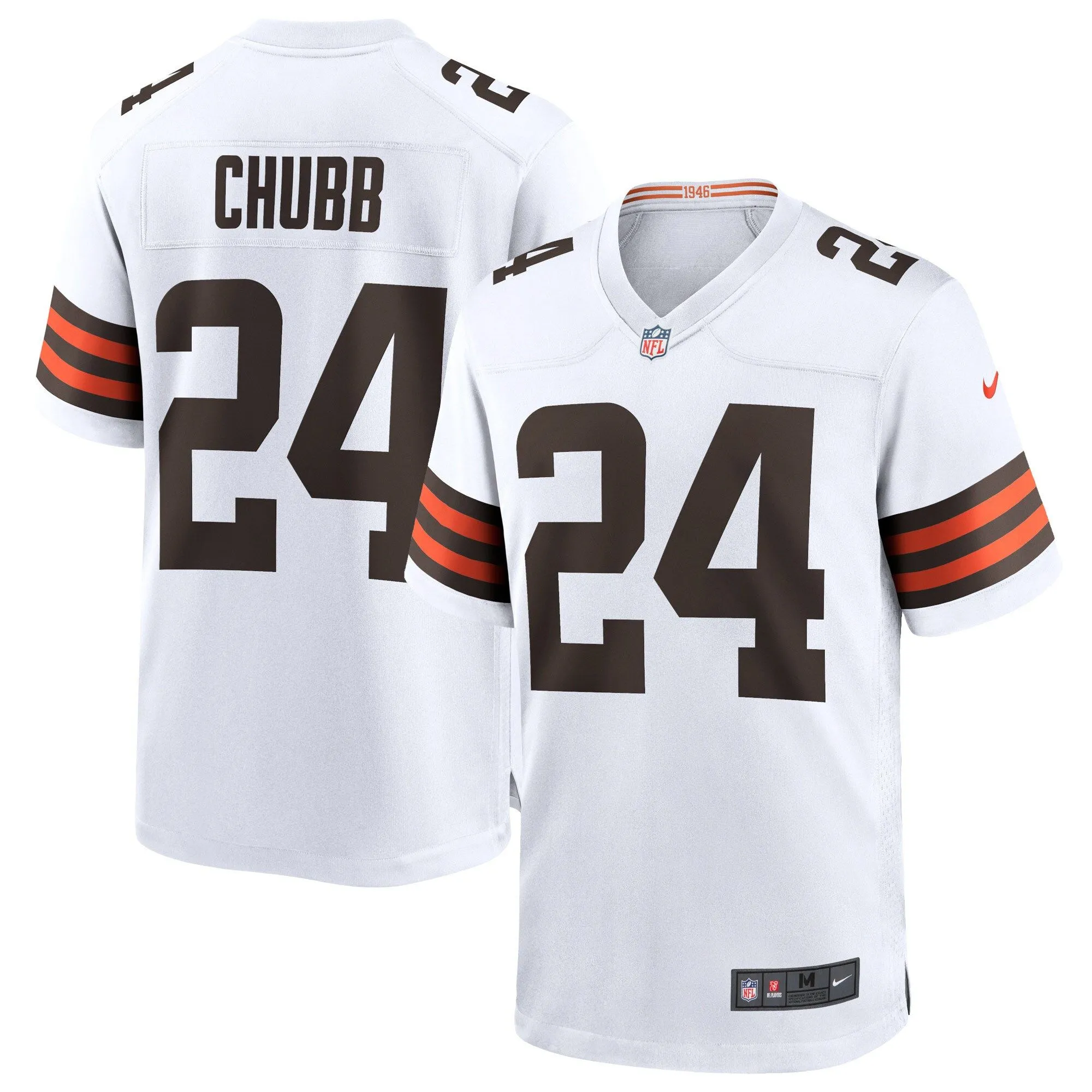 Nick Chubb Cleveland Browns  Game Jersey - White