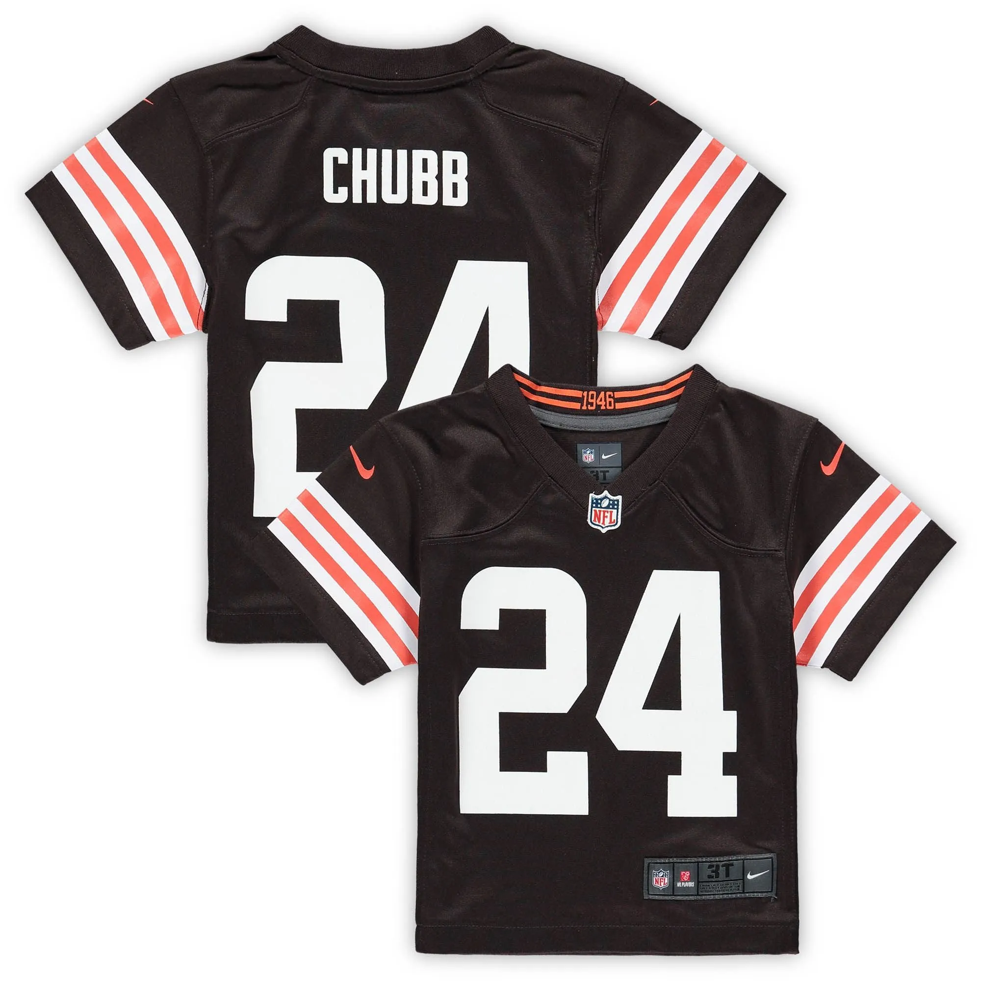 Nick Chubb Cleveland Browns  Toddler Game Jersey - Brown